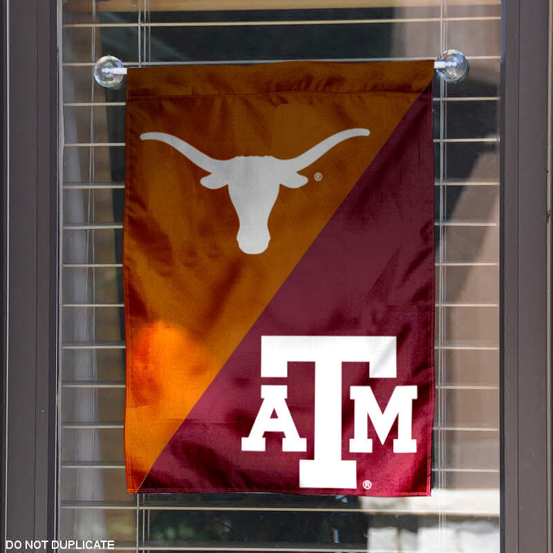 Texas vs. Texas A&M House Divided Garden Flag Yard Flag