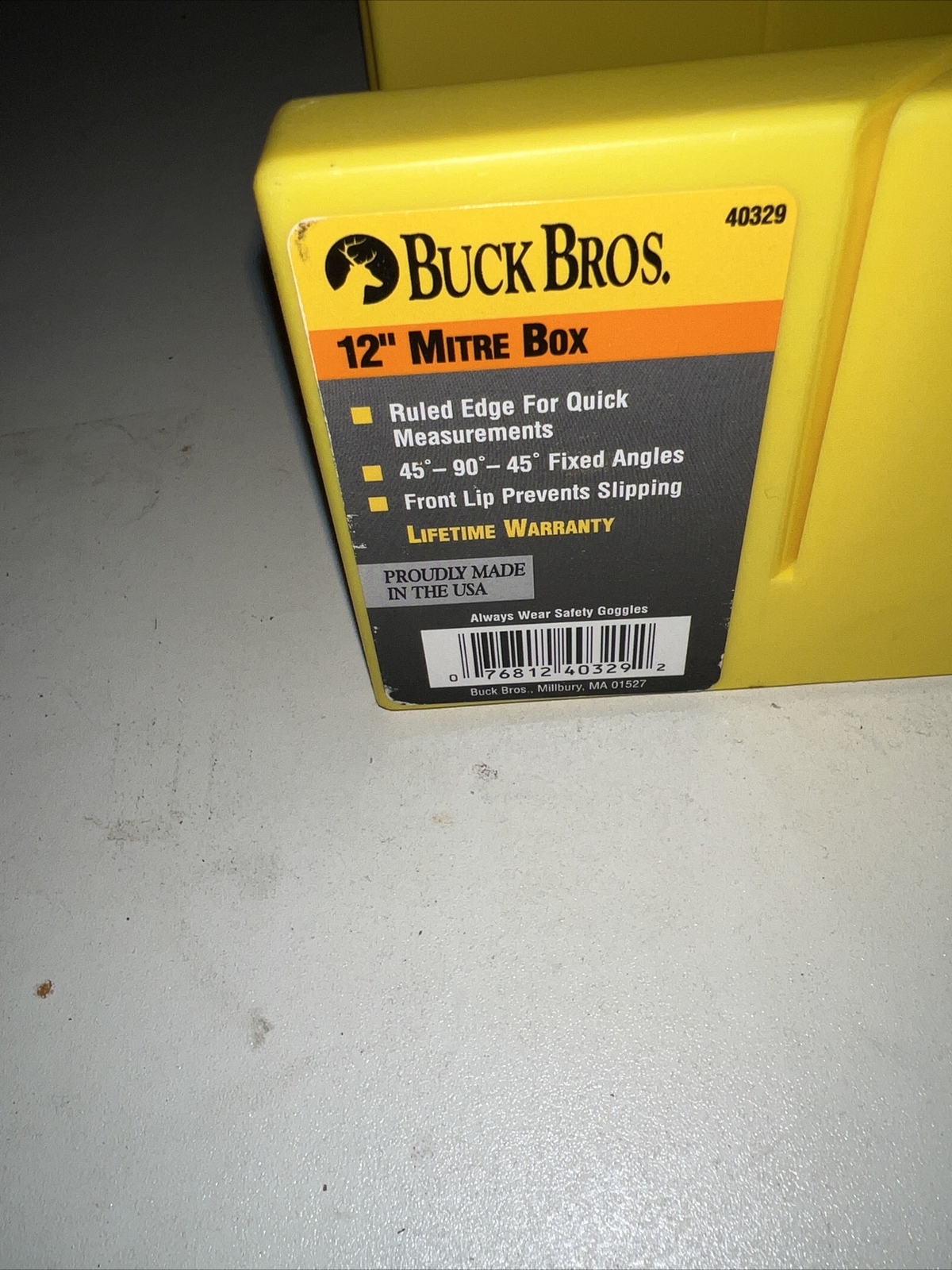Buck Bros. 12 inch Miter Box With Extra Box