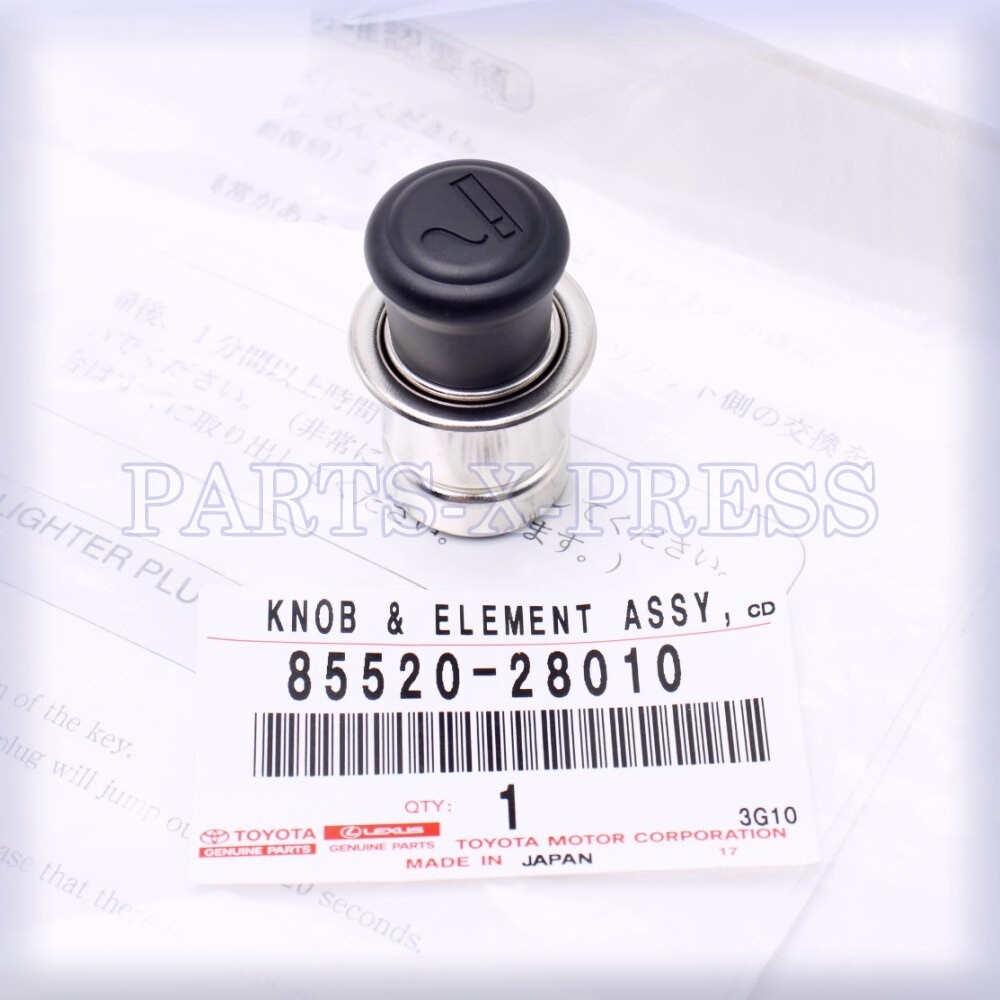 GENUINE OEM TOYOTA LEXUS CIGARETTE LIGHTER KNOB AND ELEMENT ASSEMBLY 85520-28010