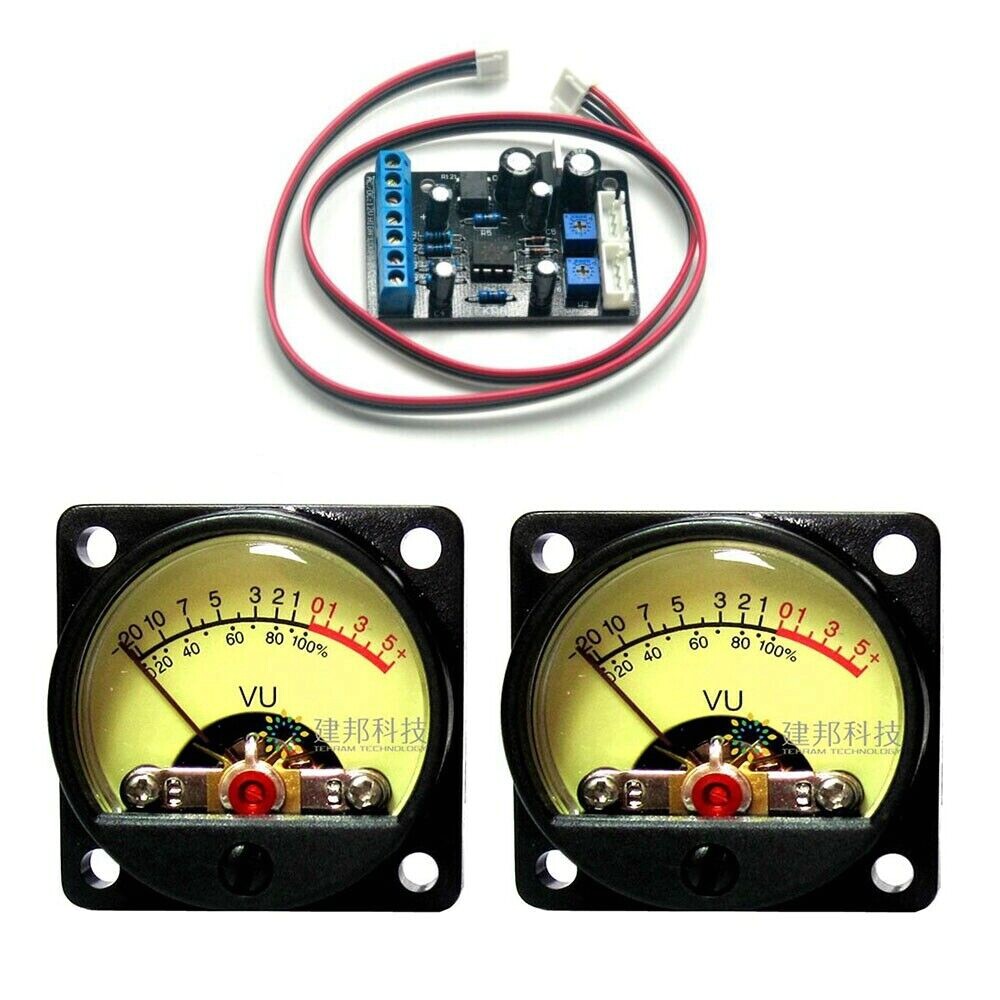 2pc TR-35 VU Panel Meters DB Level Header +1pc TA7318P Power Supply Driver Board