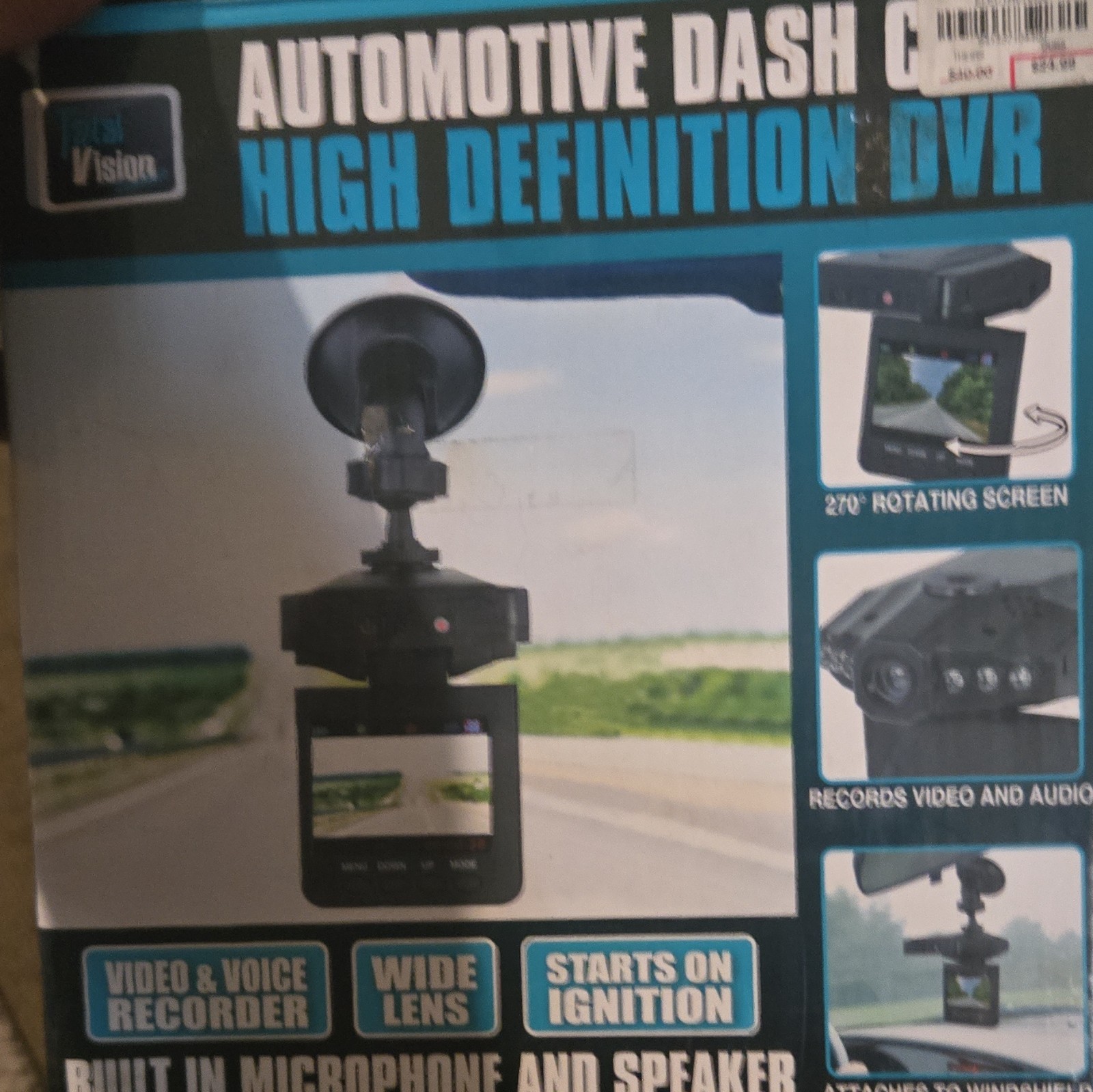 Total Vision Automotive Dash Cam. High Definition DVR