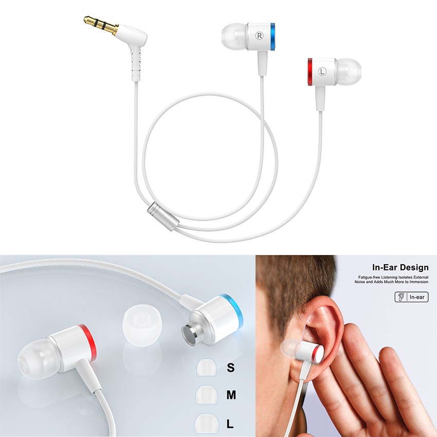Noise Isolation In-Ear Headphones Cable 3D 360° Sound Earphone For Quest 3
