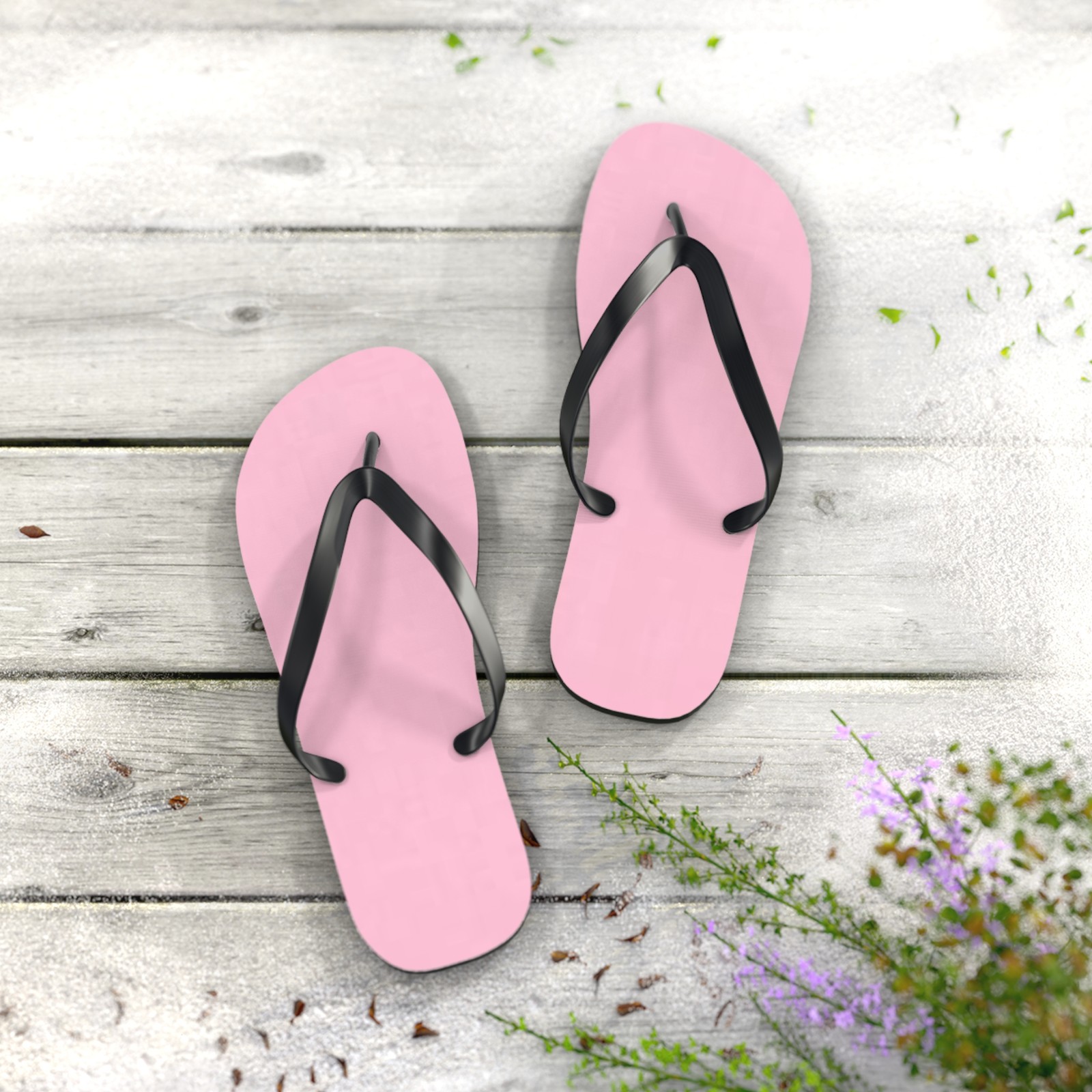 Light Pink Flip Flops, Sandals Slides, Summer Footwear, Brand New