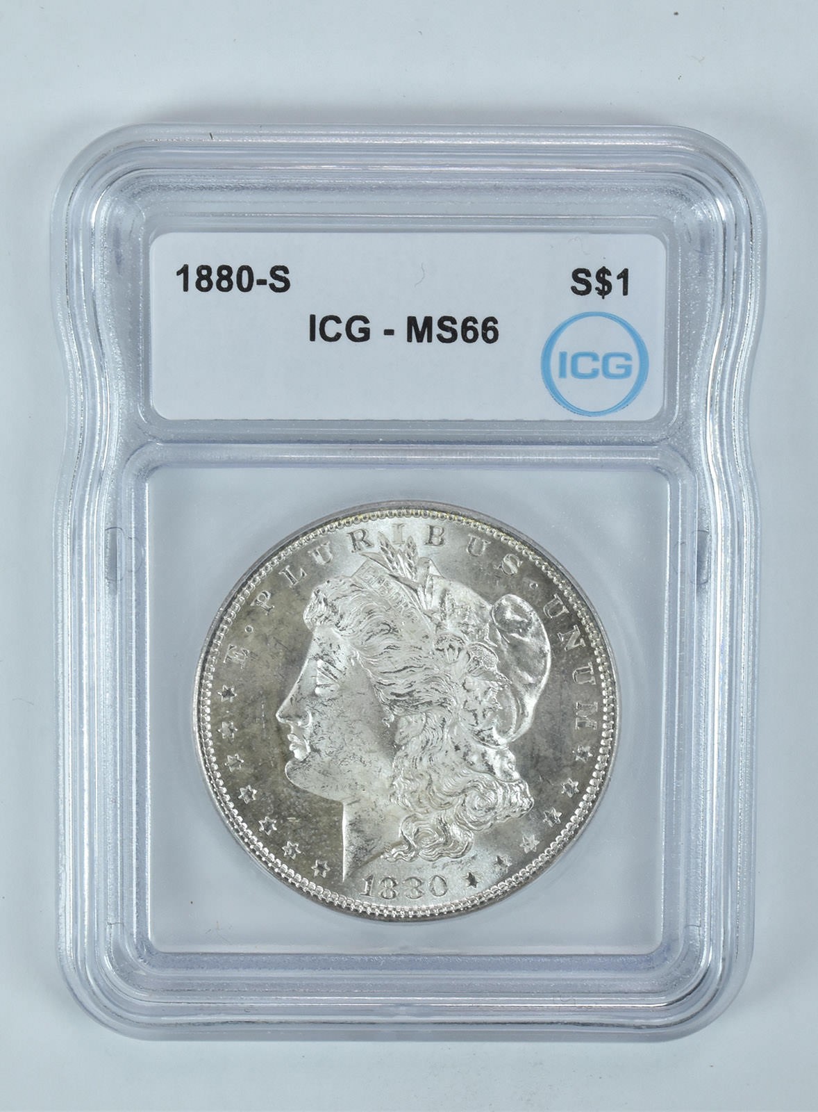 1880-S Morgan Silver Dollar MS66 ICG