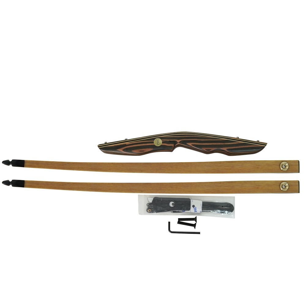 64" Traditional Bow Takedown Longbow Recurve Bow Hunting Bow for Adult 50lbs