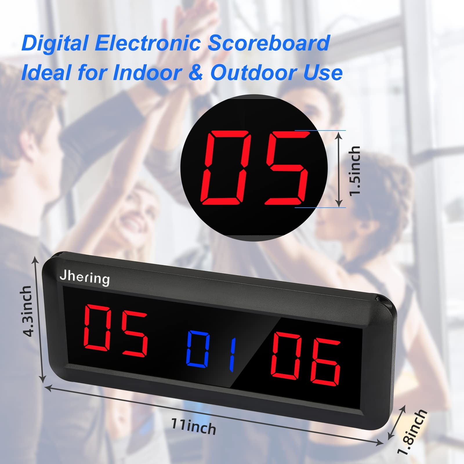 Electronic Scoreboards with Remote, Portable Score Keeper, Digital Scoreboard...
