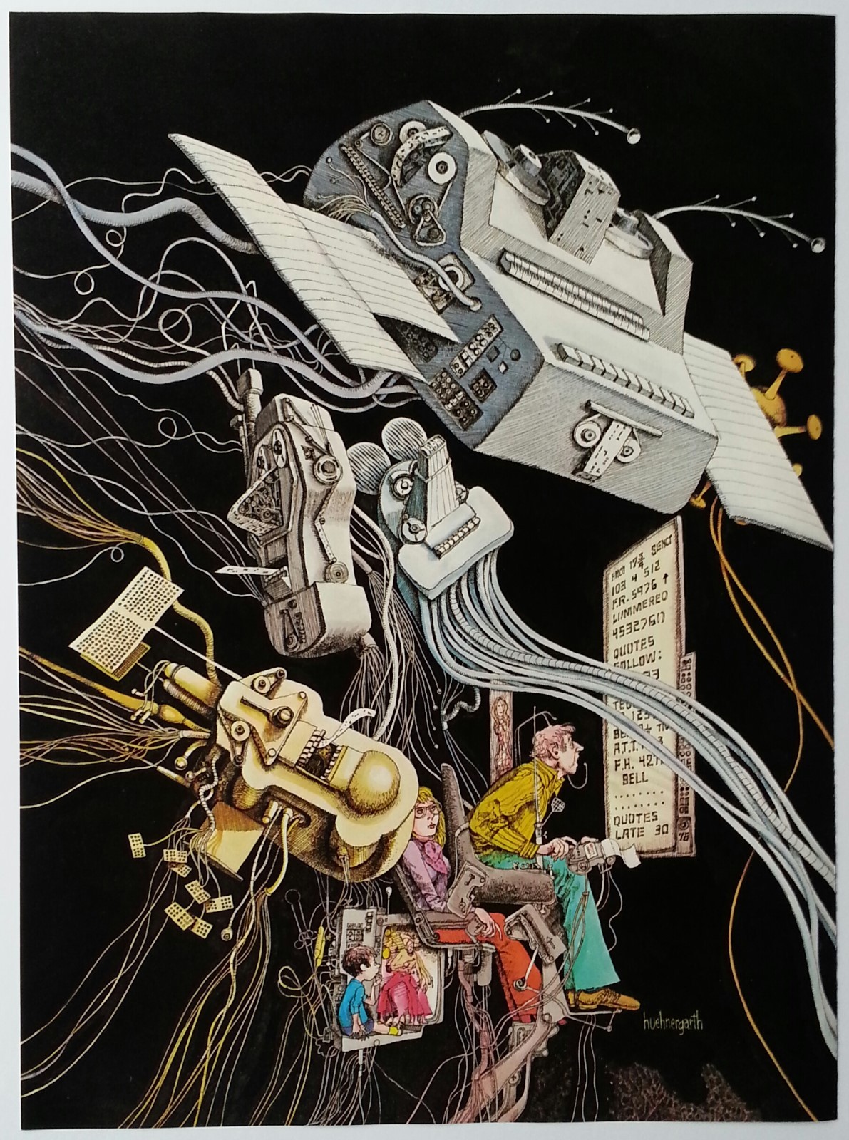 John Huehnergarth         So You Think TV is Hot Stuff?       1976 Illustration