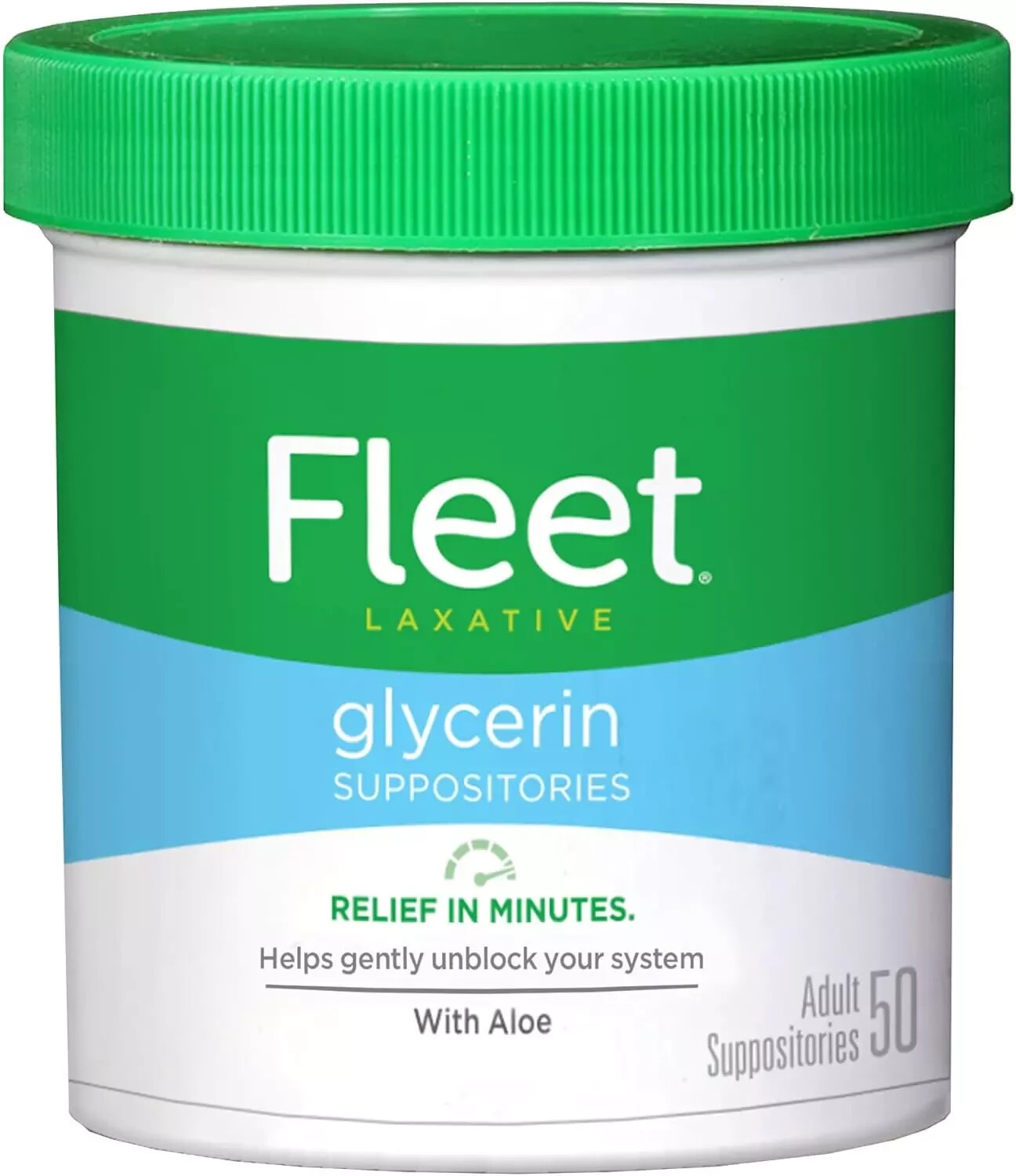 Fleet Laxative Glycerin Suppositories for Adult Constipation, Adult Laxative Jar