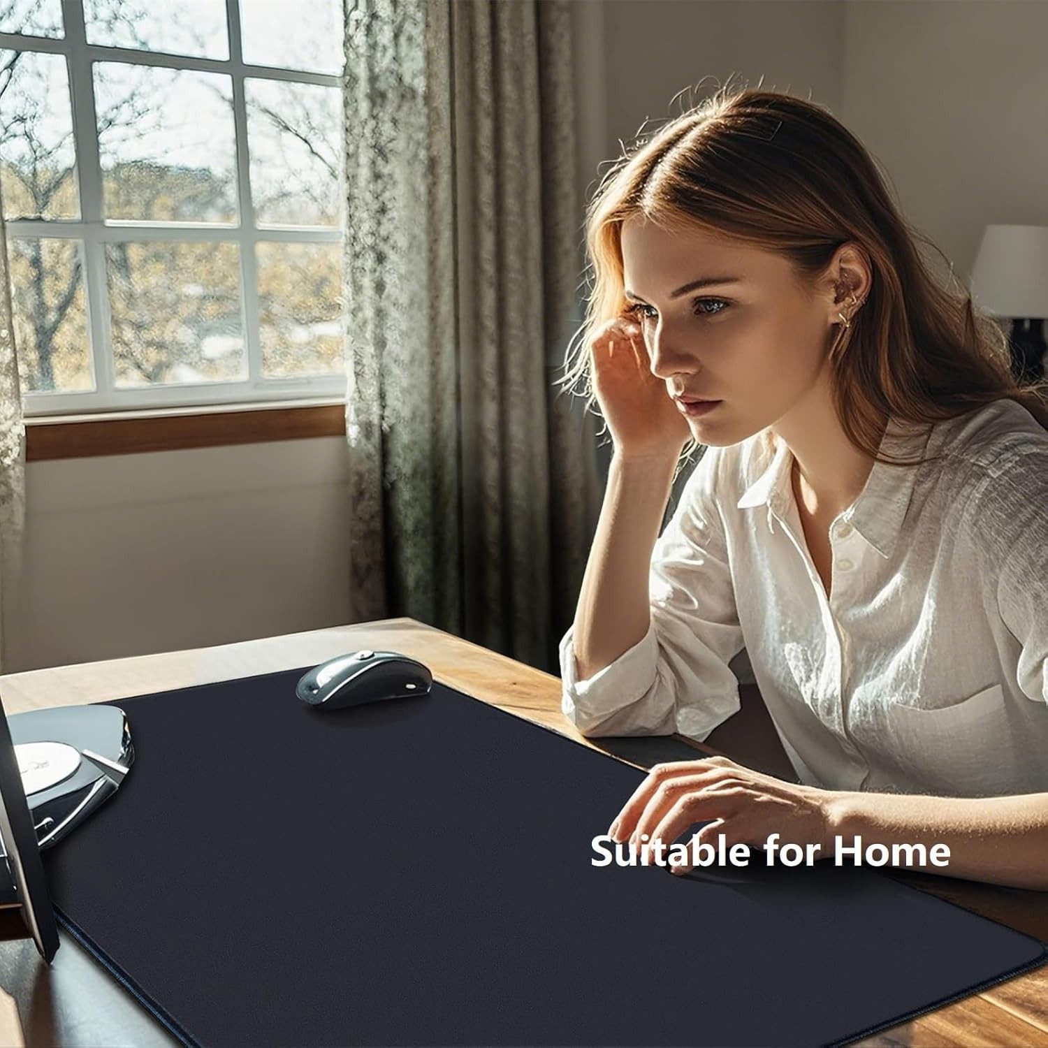 Large Gaming Desk Mouse Pads, XXL 35.4 x 15.7In Computer Desk Cover Matt for ...