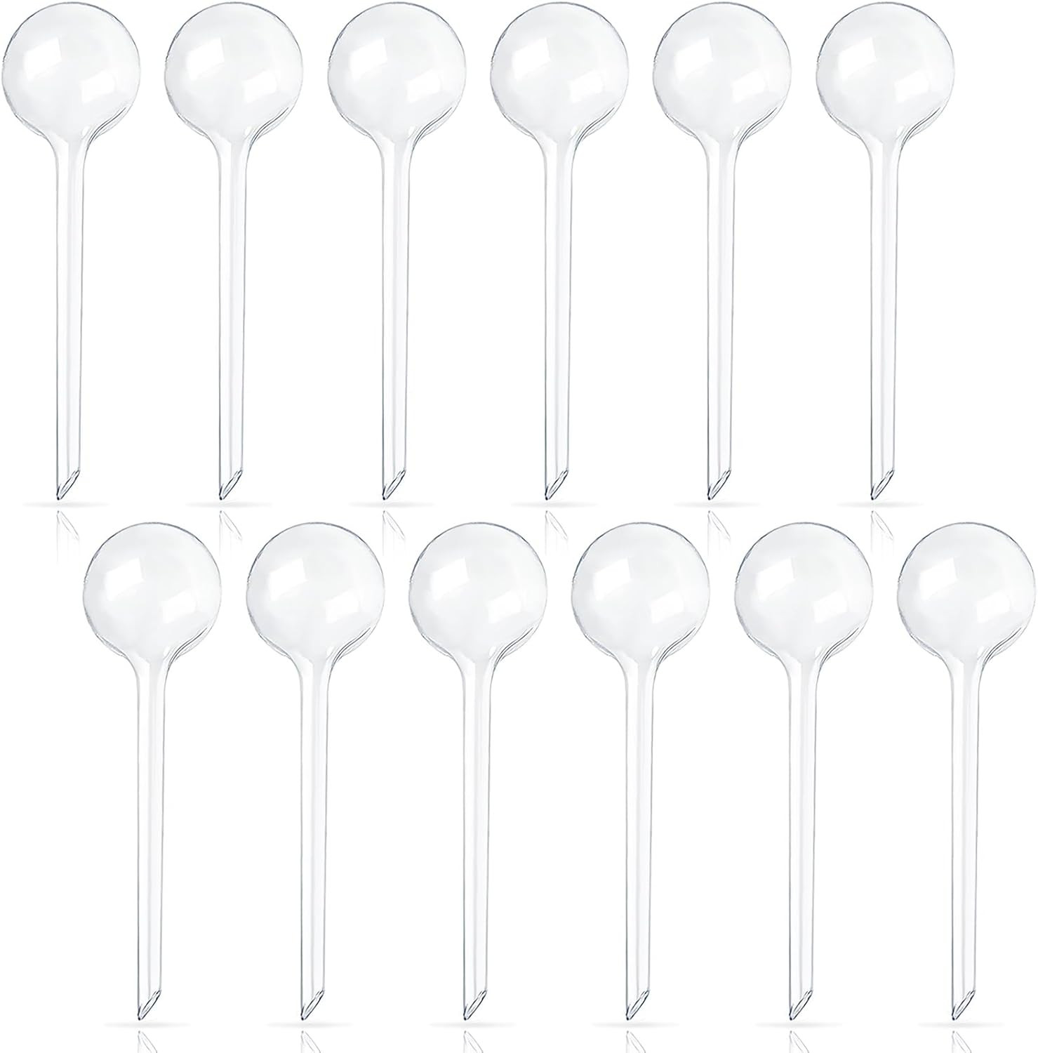 12 Pcs Large Plastic Self-Watering Bulbs,Clear Automatic Watering Globes,Clear A