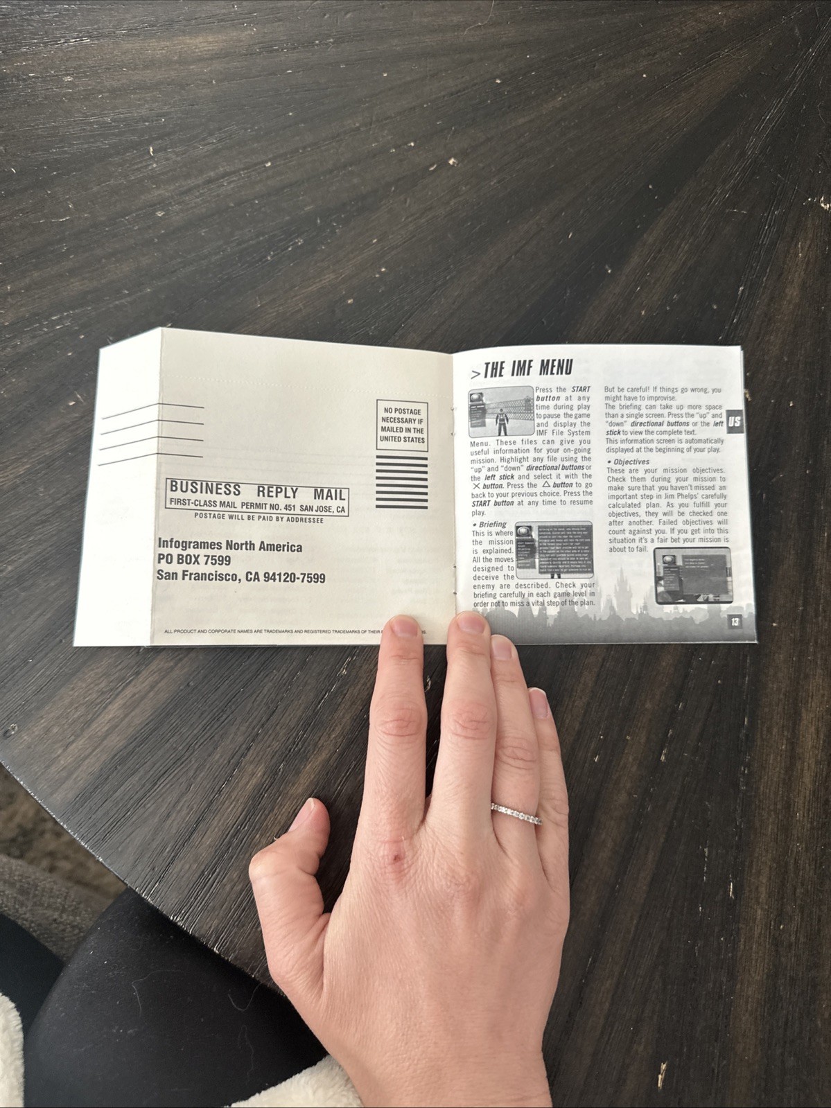 PlayStation 1 PS1 Manual Only Mission: Impossible