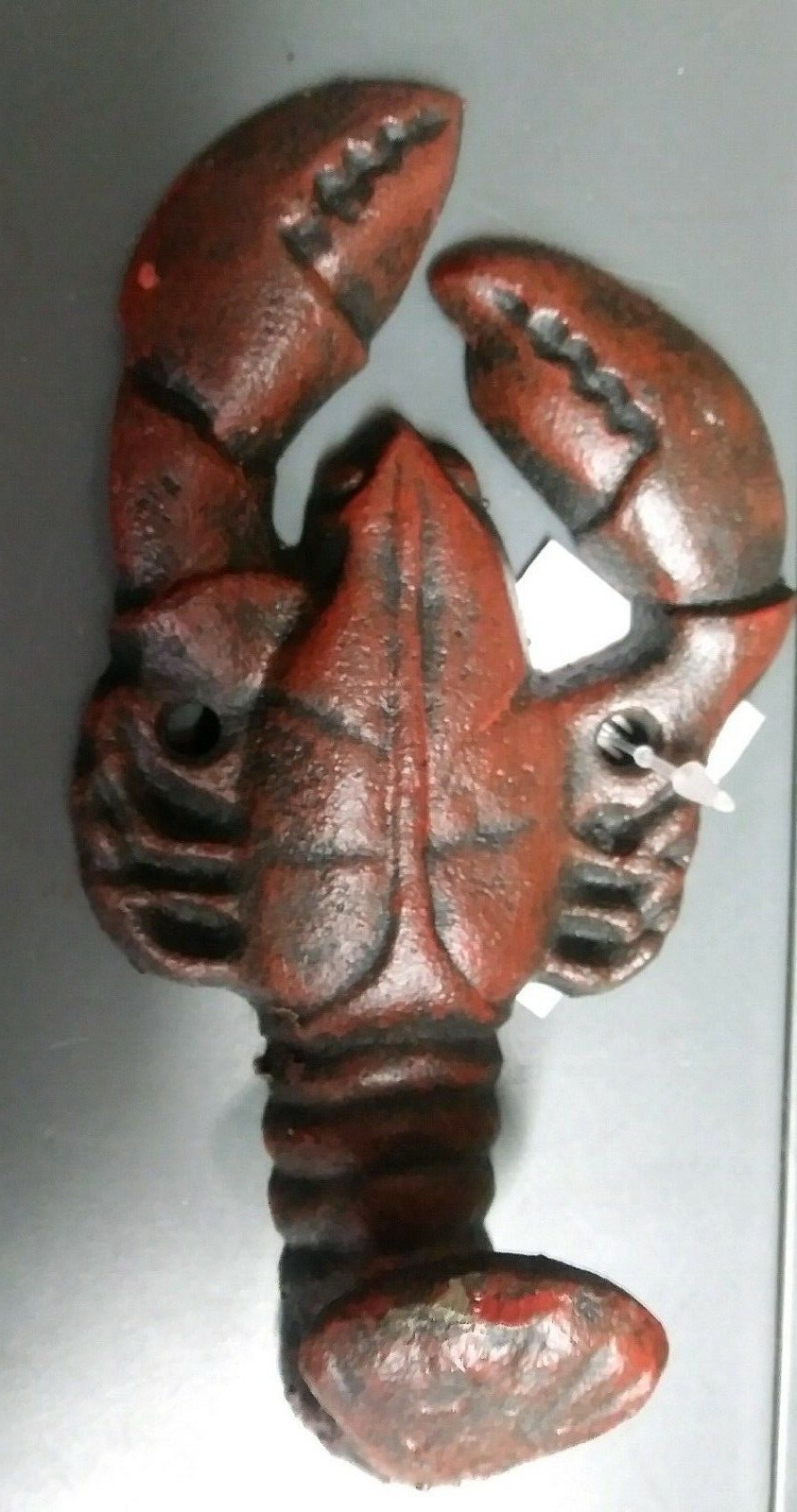 Towel Hat Bath Nautical Red Lobster WALL HOOK Beach Ocean Shore Fishermen