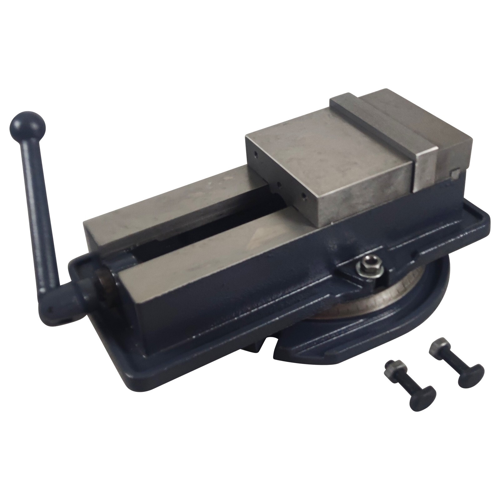 5 inch Bench Clamp Vise Plain Vise Lockdown Vise with Base for Milling Machine