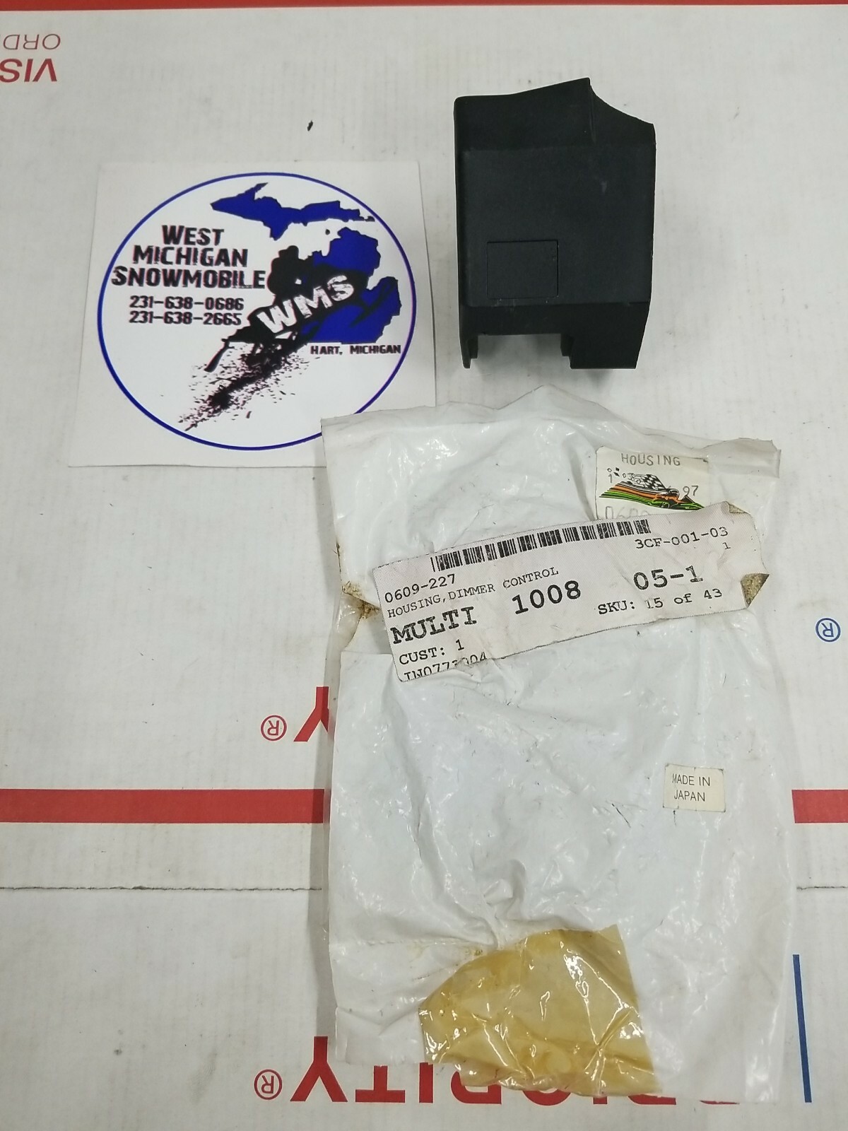 ARCTIC CAT 0609-227 LEFT CONTROL SWITCH HOUSING  OEM QTY 1
