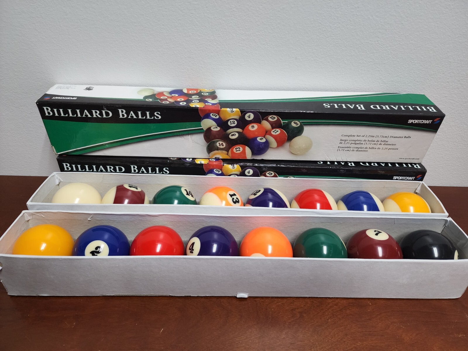 Sportcraft Billiard Pool Cue Balls Set  2.25"  Diameter
