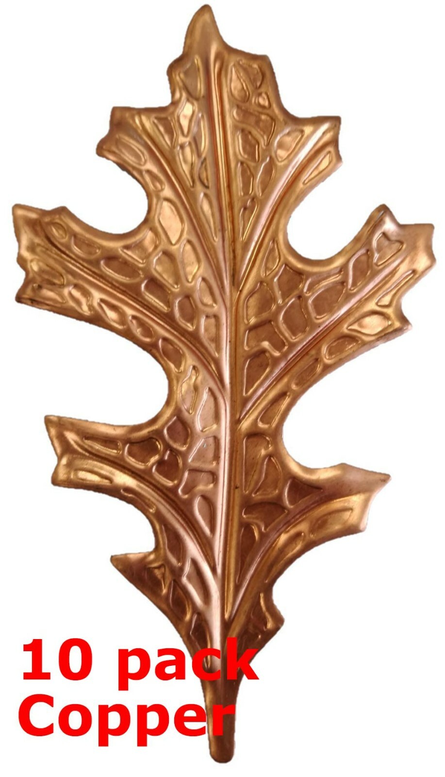 Copper Stampings Large Oak Leaf Leaves Plants Trees Acorns .020" Thickness L85