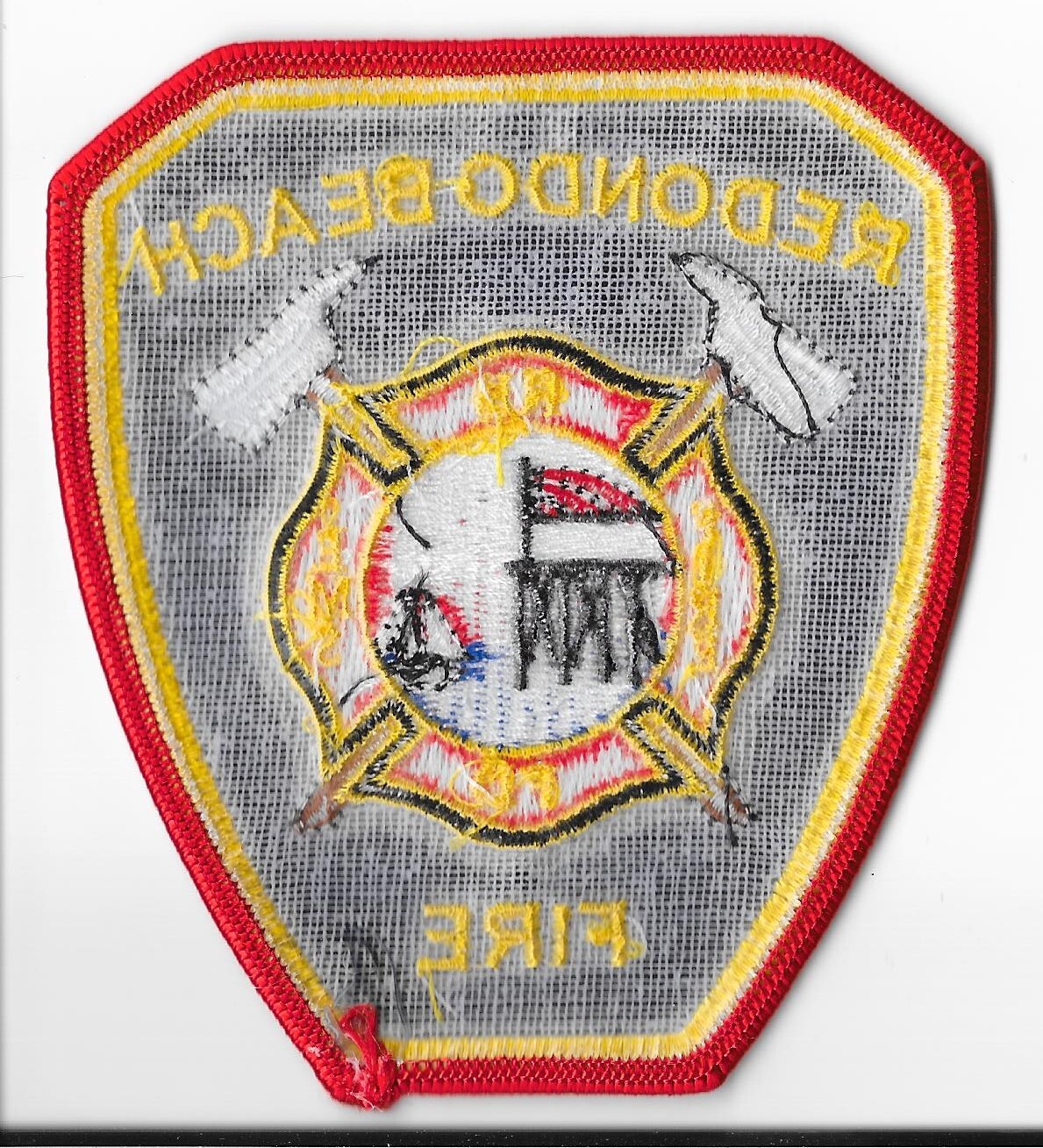 Redondo Beach Fire Department, California Shoulder Patch V1