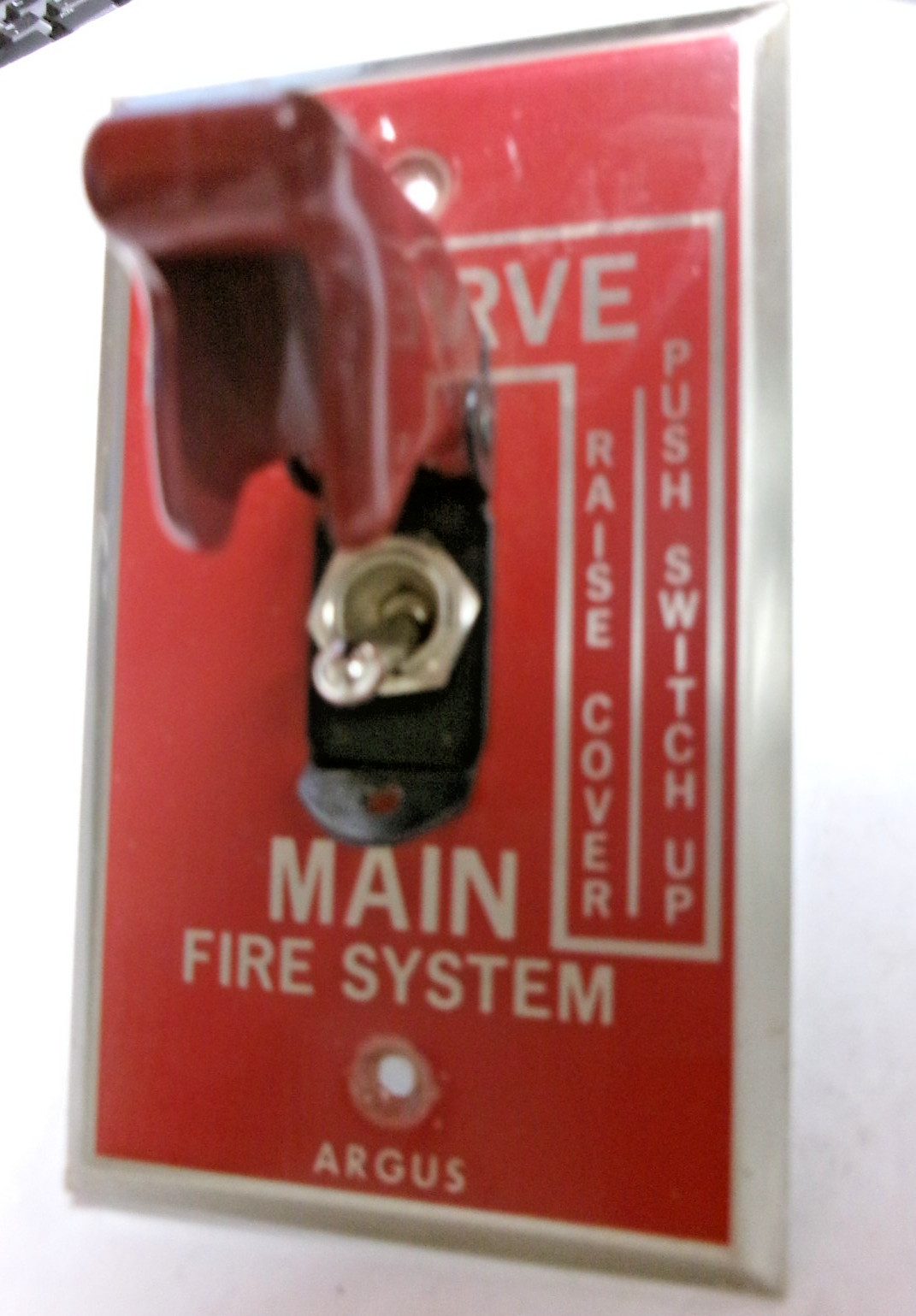 USED-ARGUS MAIN FIRE SYSTEM RESERVE-RAISE CONVERTER-PUSH SWITCH UP