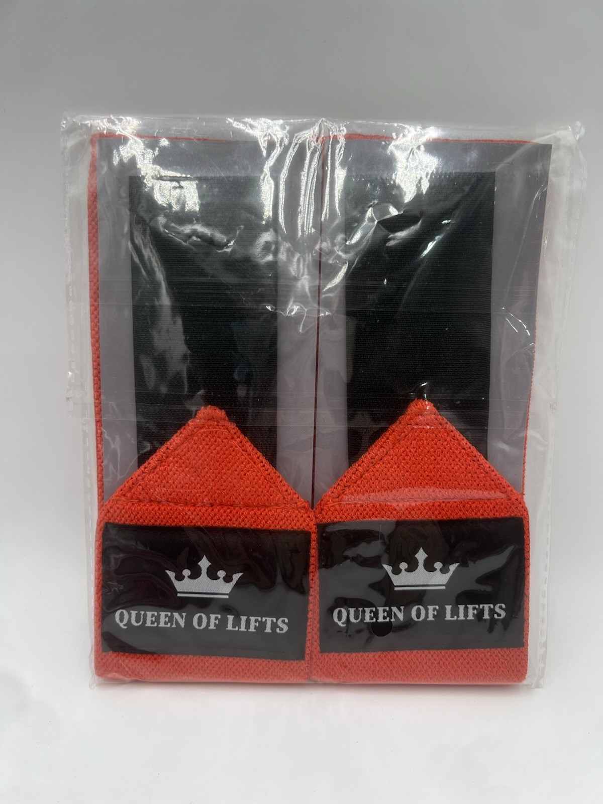 Teceum Lifting Wrist Straps For Weightlifting - Red - “Queen Of Lifts” NEW