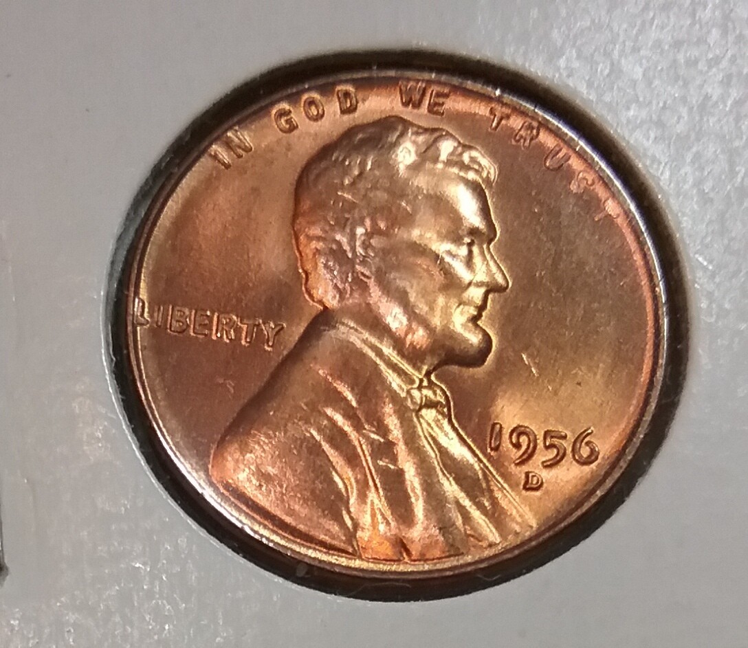 1956 Lincoln Wheat Cent  D - BU - Uncirculated