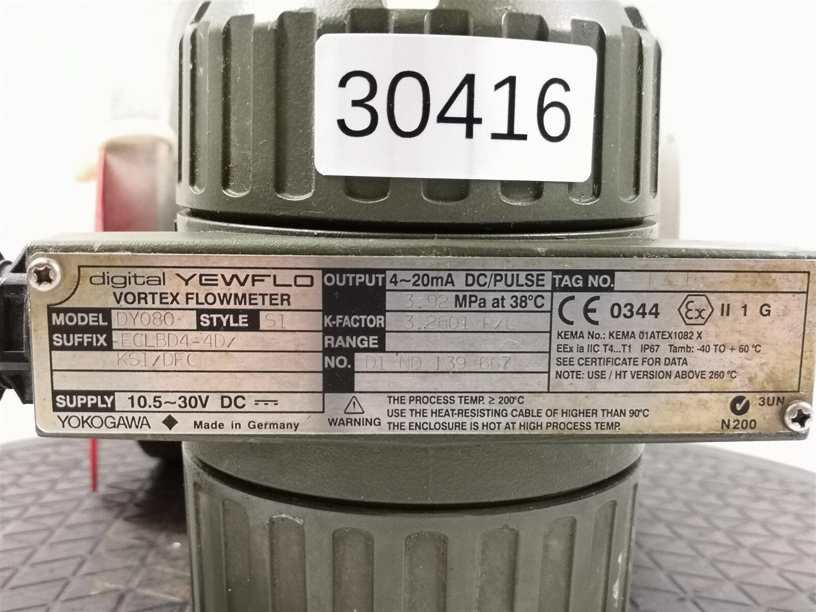 Yewflo DY080 Vortex Flow Sensor