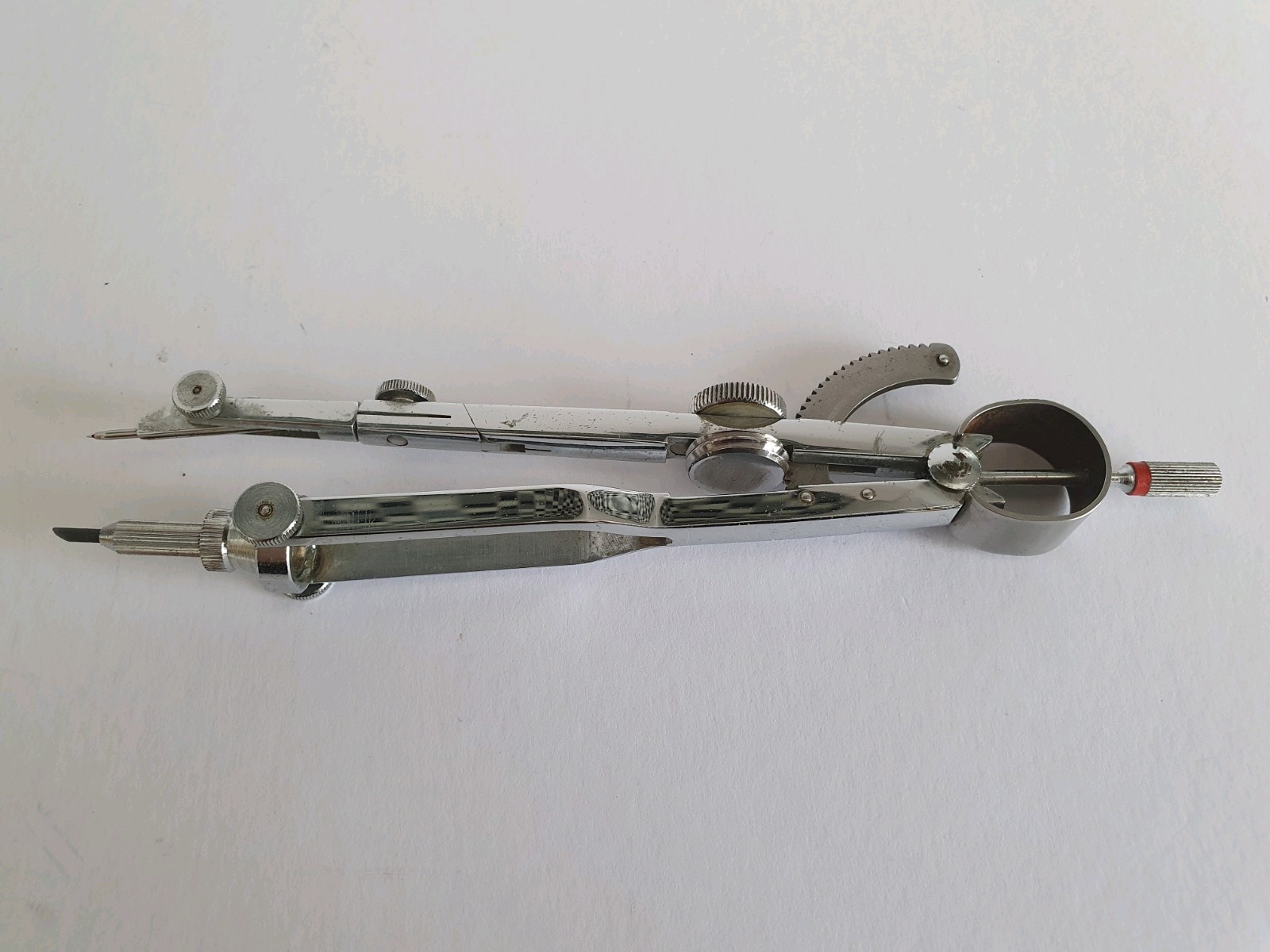 Vintage Rotring Bow Compass Technical Drawing Set with Original Case