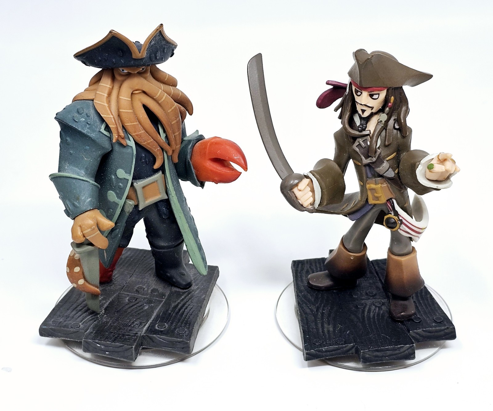Disney Infinity Pirates Of The Caribbean Jack Sparrow 1000003 & Davy Jones Lot