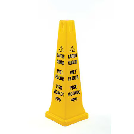 Rubbermaid Commercial Fg627677yel Safety Cone, 36 In Height, 12 1/4 In Width,