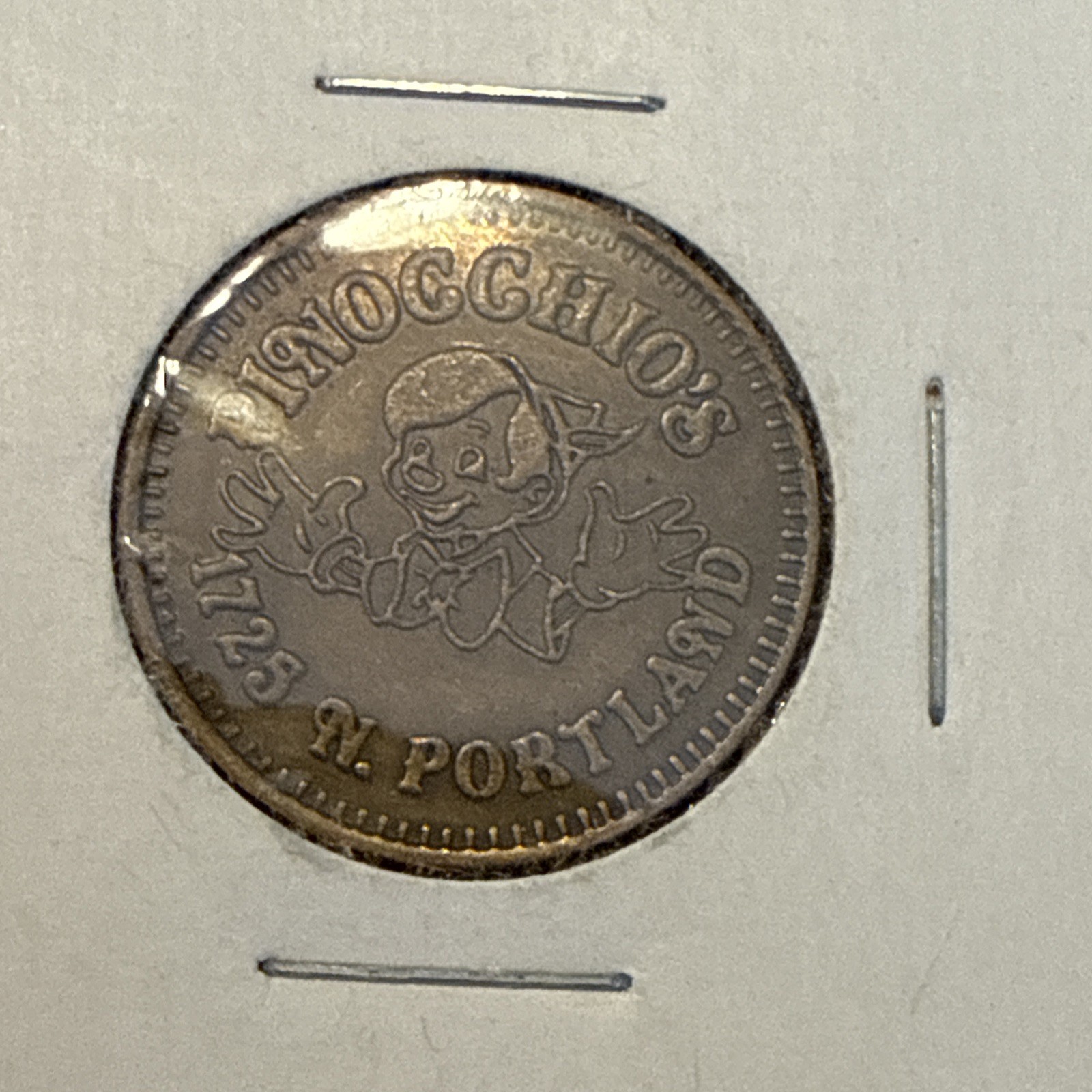 Oklahoma City, OK, Pinocchio's 1725 N. Portland, Amusement Token, TC-17231