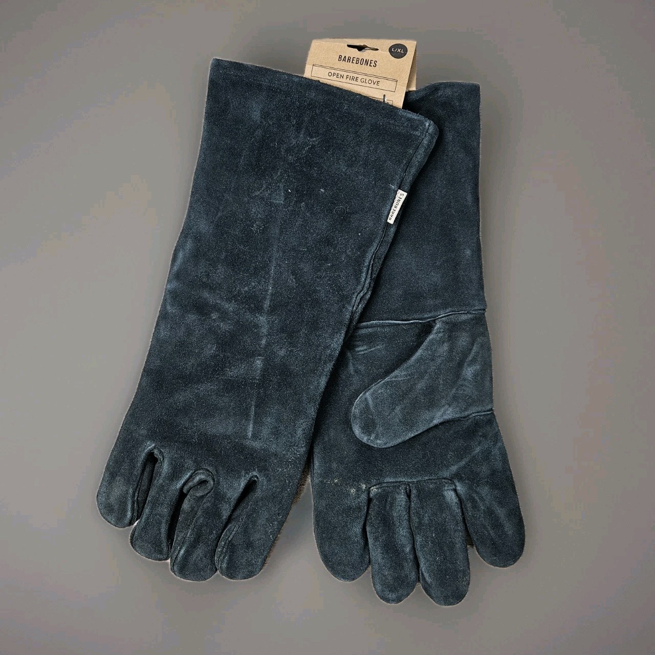 NEW Open Fire Cowhide Gloves Barebones Open Fire Glove L/XL Black NWT