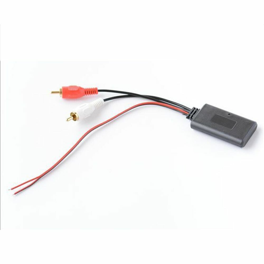 2Pcs Car Audio Stereo Bluetooth AUX Receiver Module RCA Interface Cable Adapter