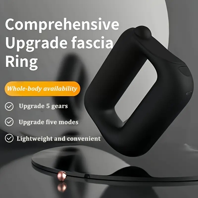 5-Mode Fascia Ring Massager w/ Strap Full Body Relief & Portability Waist & Legs