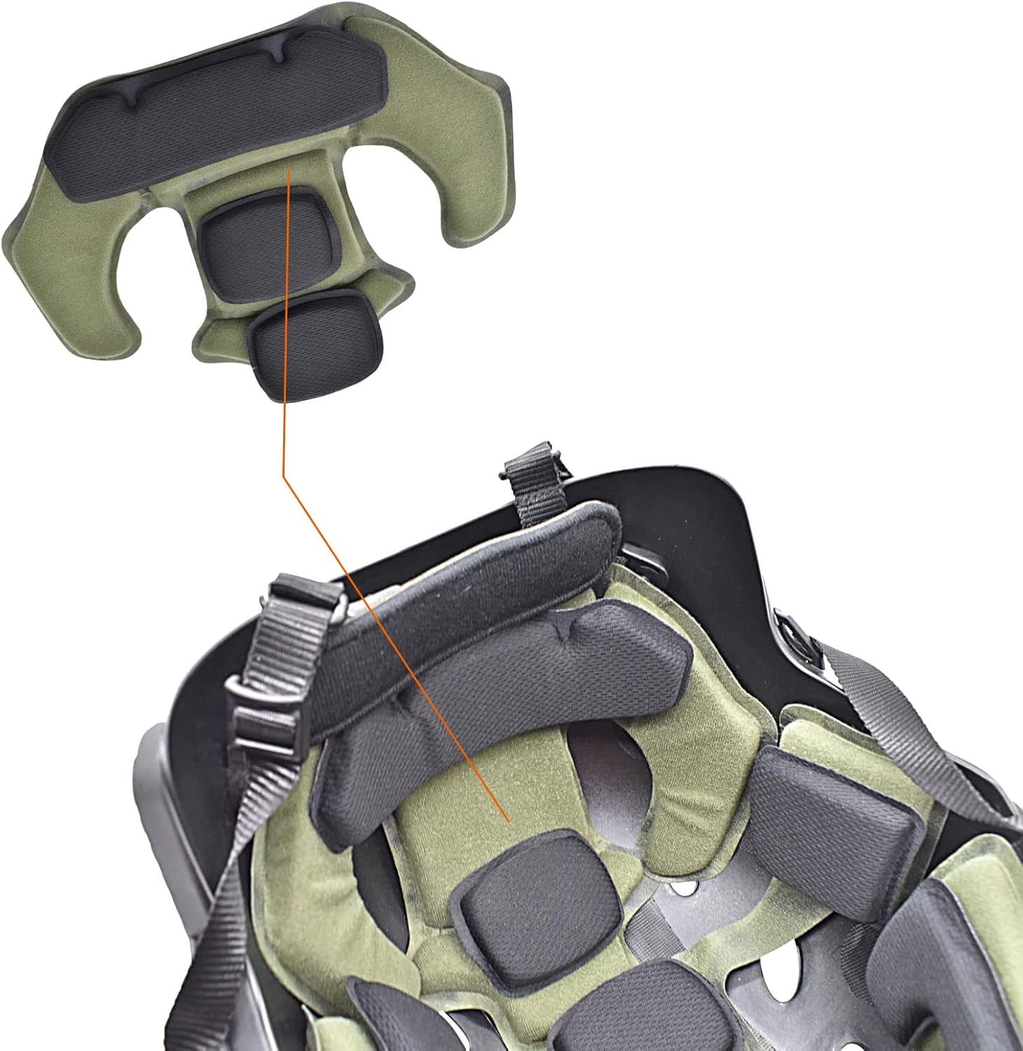 Internal Memory Foam Pads Helmet Lining Tactical Airsoft Helmet Padding kit Repl
