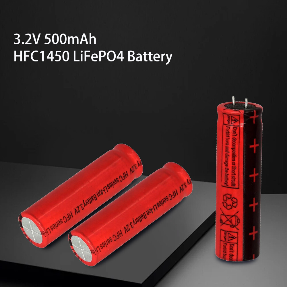 3Pcs 3.2V 500mAh HFC1450 LiFePO4 Capacitive Battery Cell for RC Car Truck Boat
