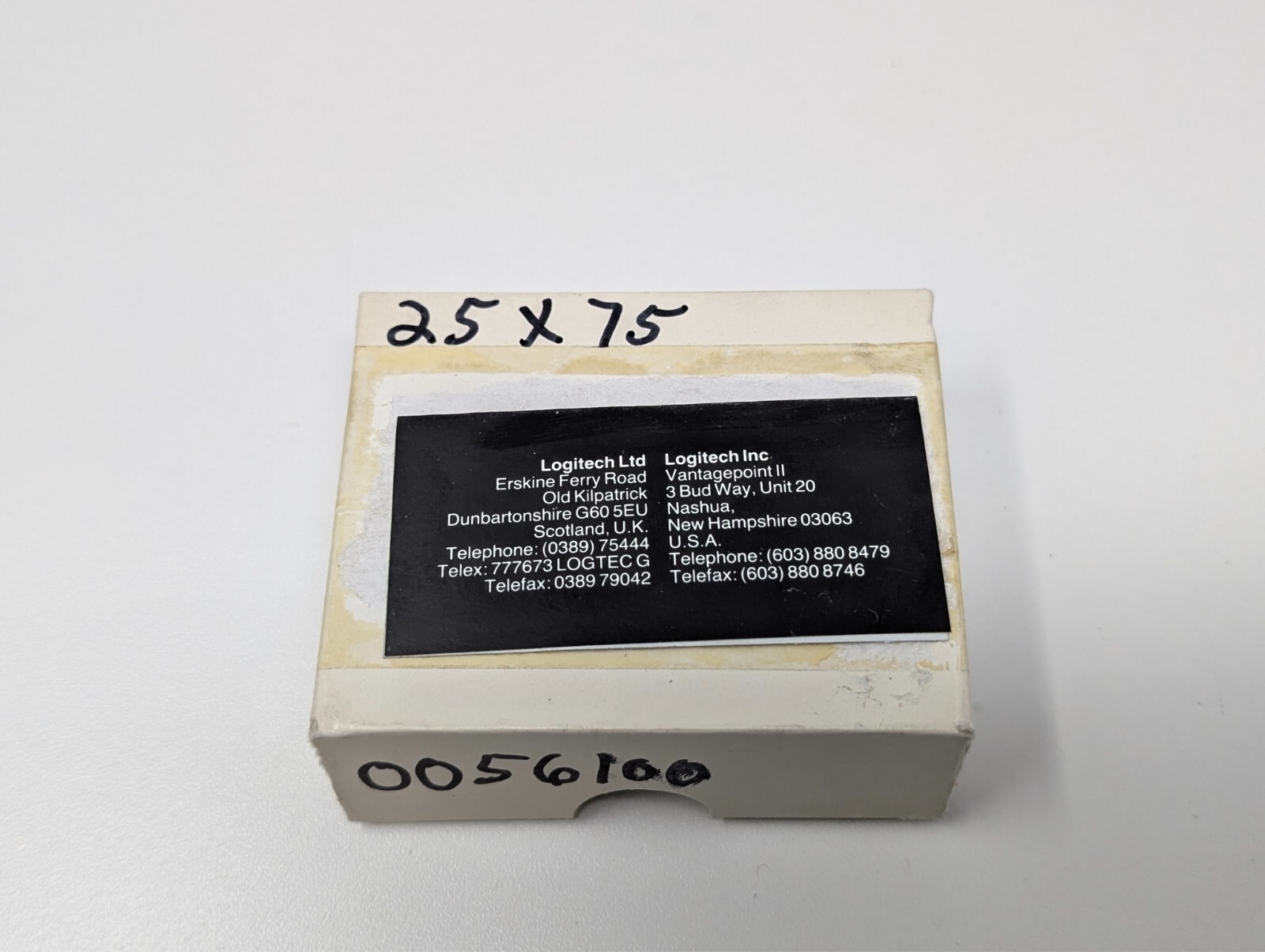 Logitech 25x75 Microscope Cover Slips, 0.17mm, 100/Box, 0CON-161, Petrographic