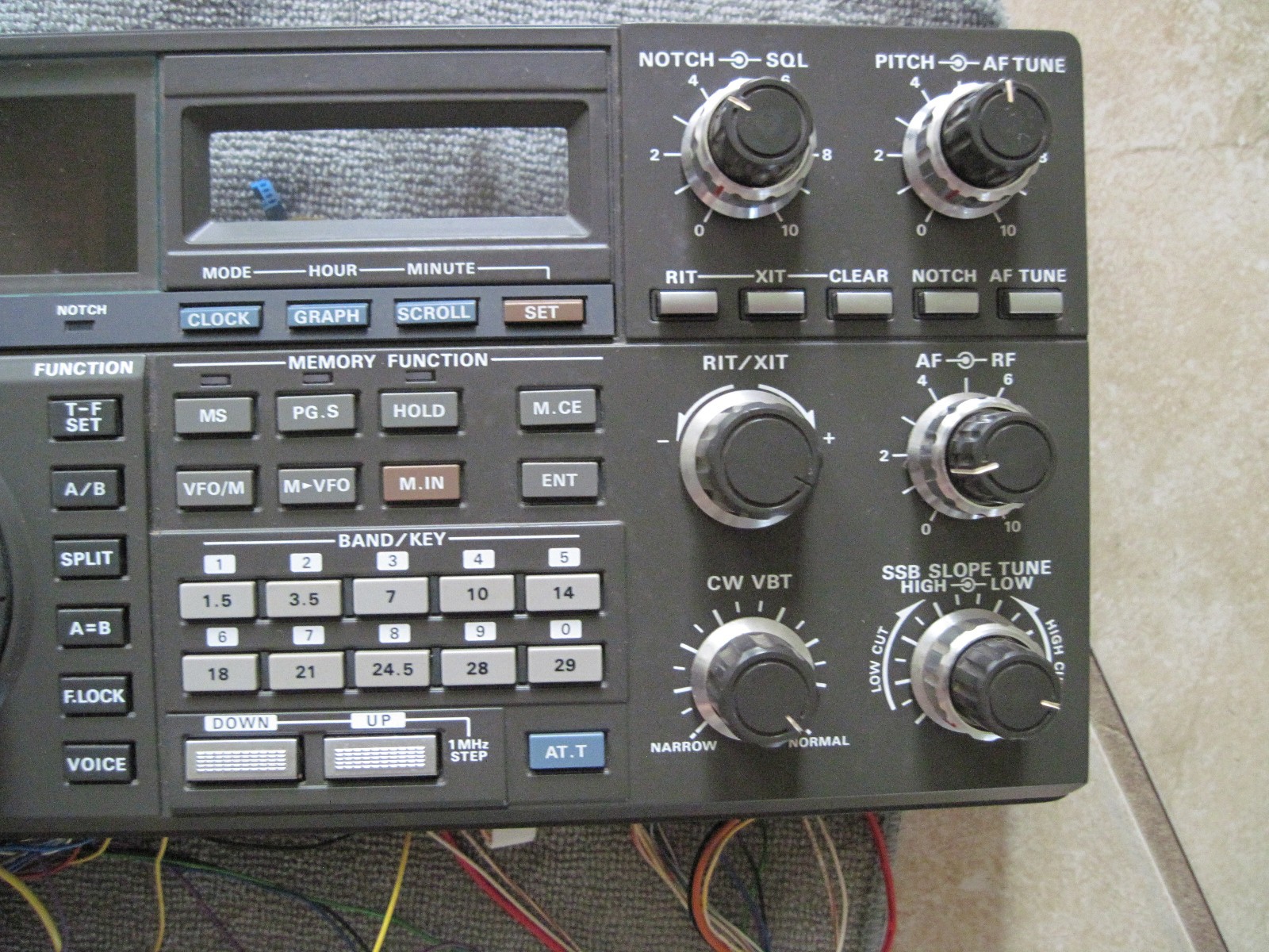 Kenwood TS-940S FRONT PANEL complete less sub display in Very Nice shape