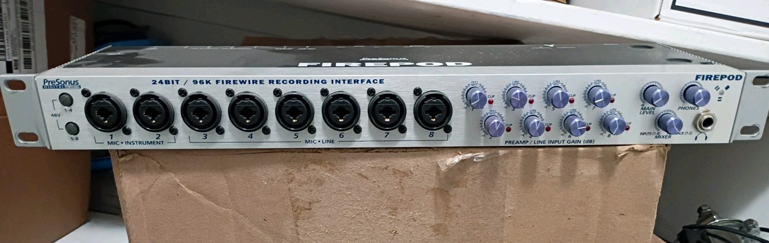 PreSonus FirePod Digital Audio FireWire Recording Interface 24 Bit/96K