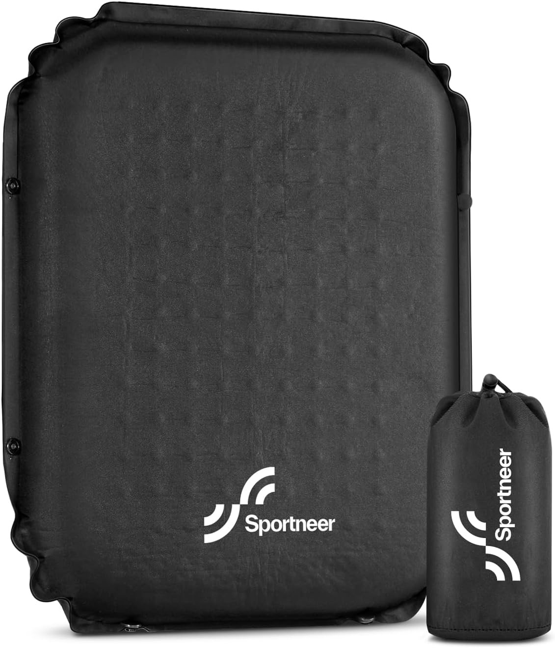 Stadium Seat Cushion: Self-Inflating 2" High Rebound Foam Seat Pad for Airplane