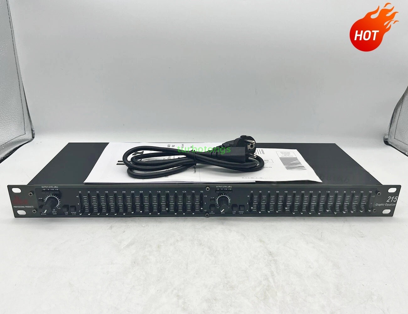 DBX 215 Dual Channel 15-Band Graphic Equalizer Testing Working New US