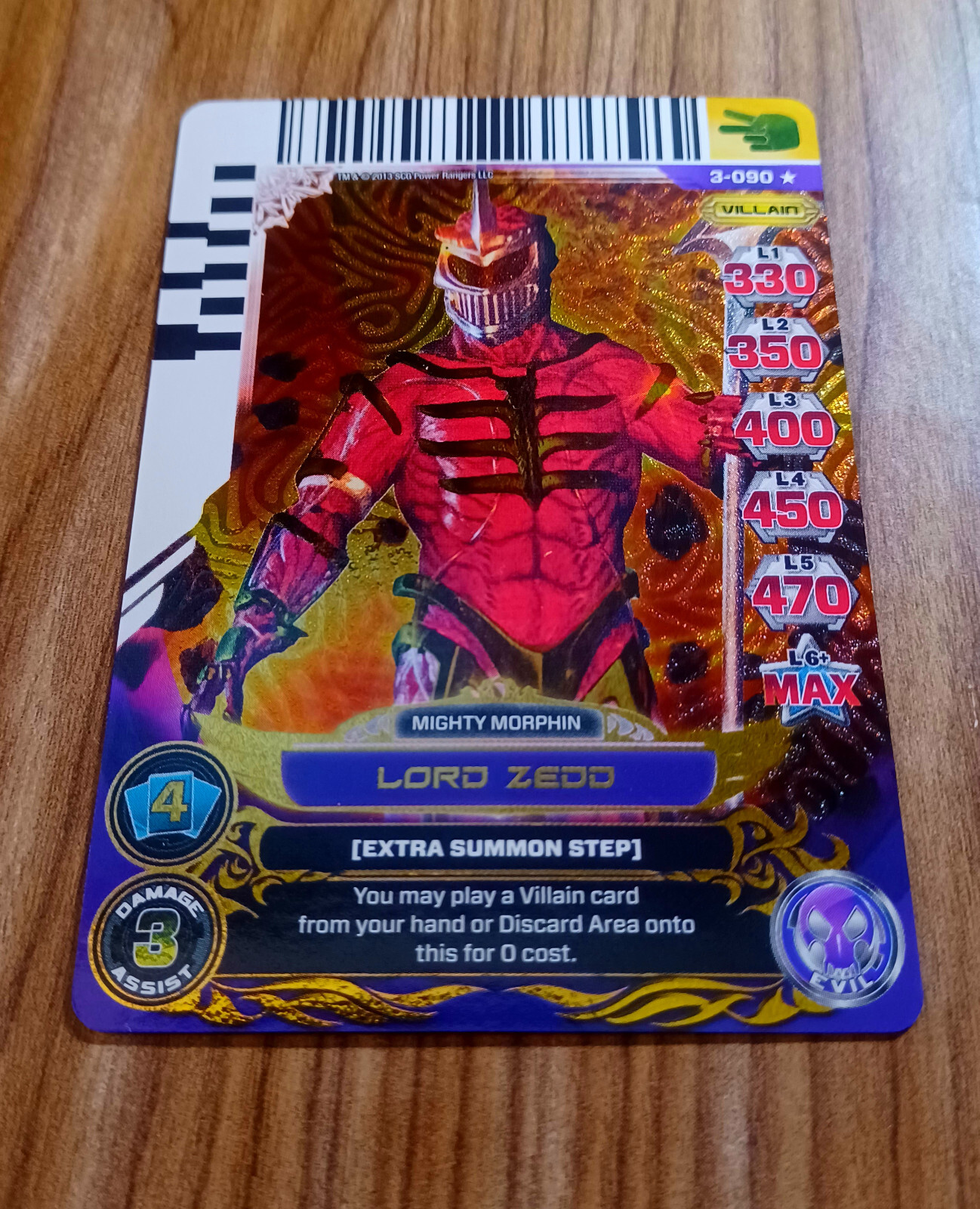 Power Rangers Universe of Hope holo 3-090 Lord Zedd
