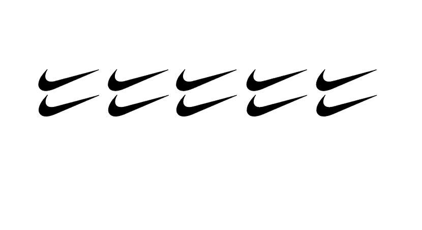 Set of 10 Nike Swoosh Di-Cut Vinyl Decal Party Sticker iPhone Choose Color Size