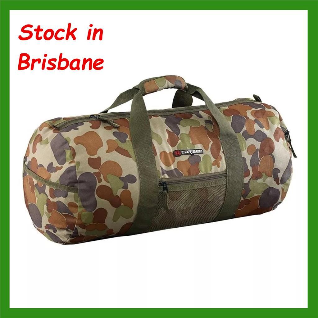 CARIBEE CONGO (42 LITRE) CAMO AUSCAM Duffle Overnight Gym Sports Bag CAMOUFLAGE