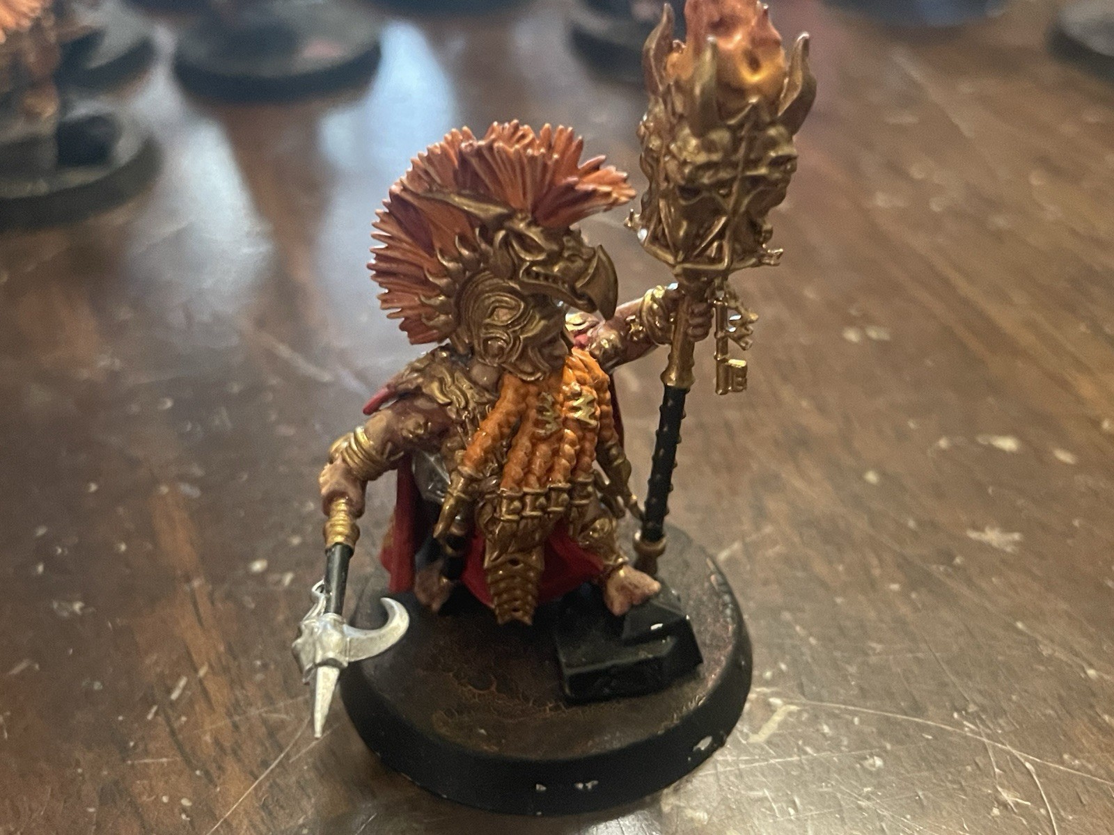 Used Warhammer AoS Fyreslayers: Auric Runemaster. S6