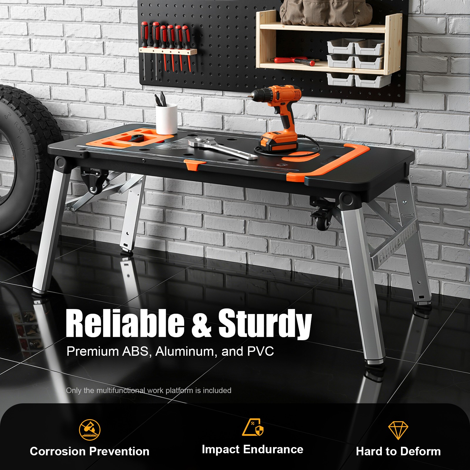 Multifunctional workbench Portable Folding Work Table 7-in-1 Workbench Load SALE