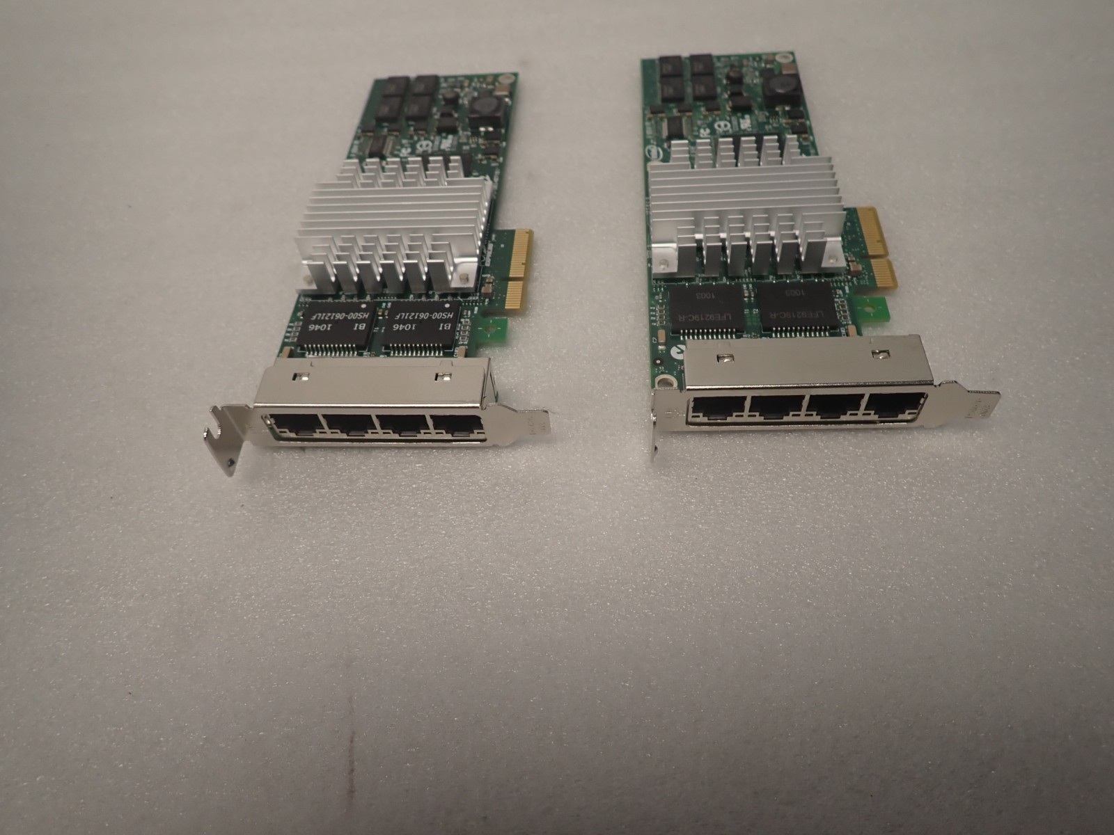 Lot of (2) 46Y3512 IBM Intel 4 Port 1Gb Network Adapter Low Profile
