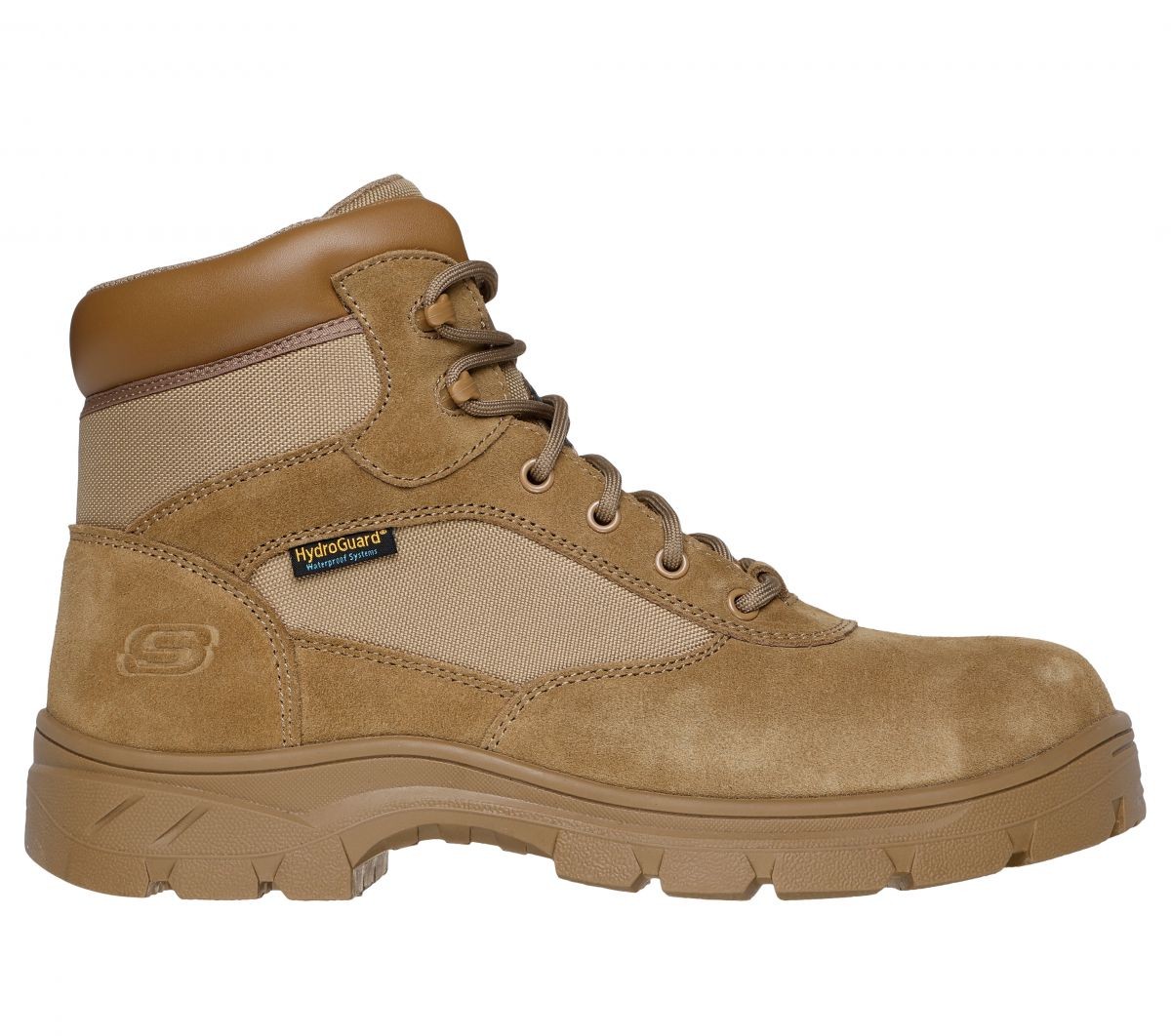 SKECHERS WORK Men's 6" Wascana - Baylan Composite Toe Waterproof Work Boot Camel