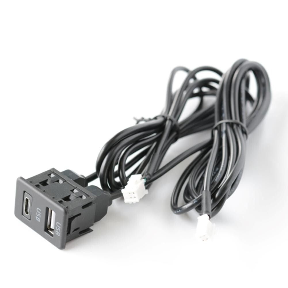 Quick Installation Car USB and TYPE C Panel Interface Extension Adapter