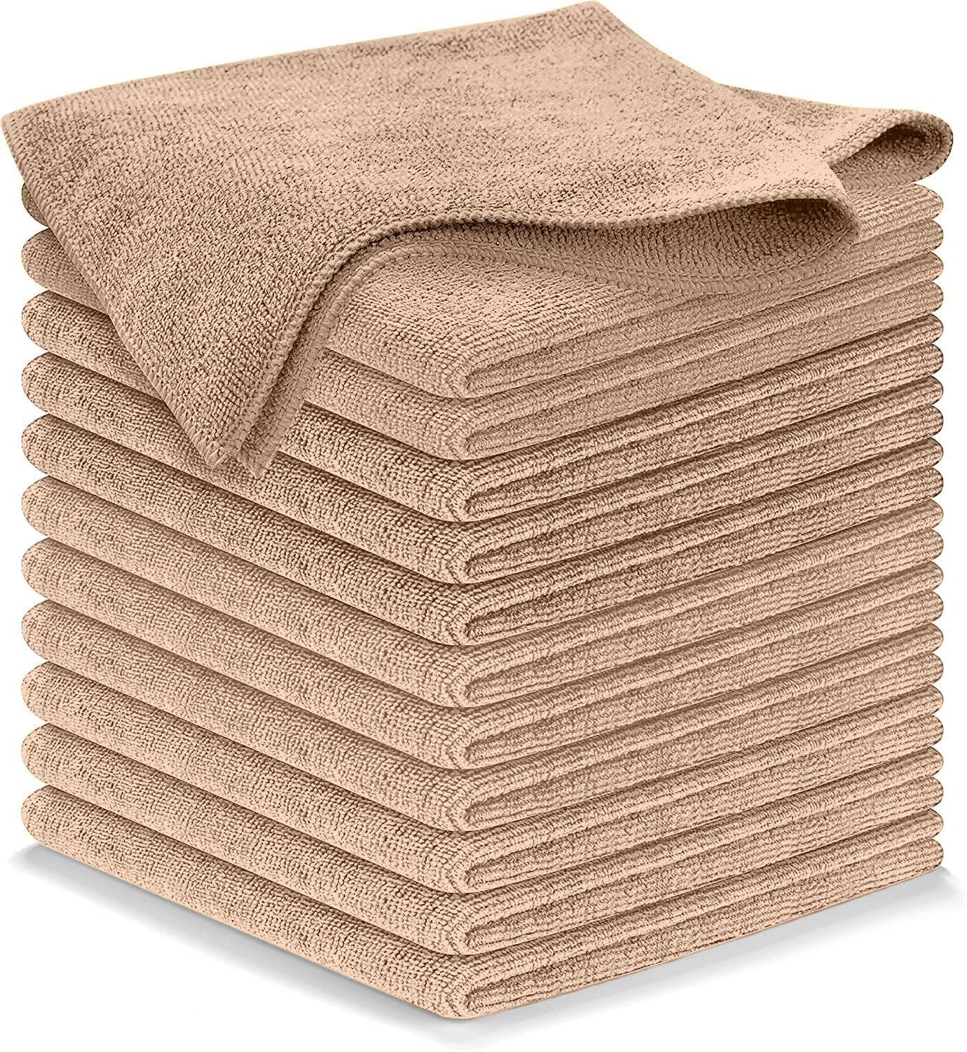 12 Pack Microfiber Cleaning Cloth 12.5x12.5 Inch Absorbent Towel Washing Cloth