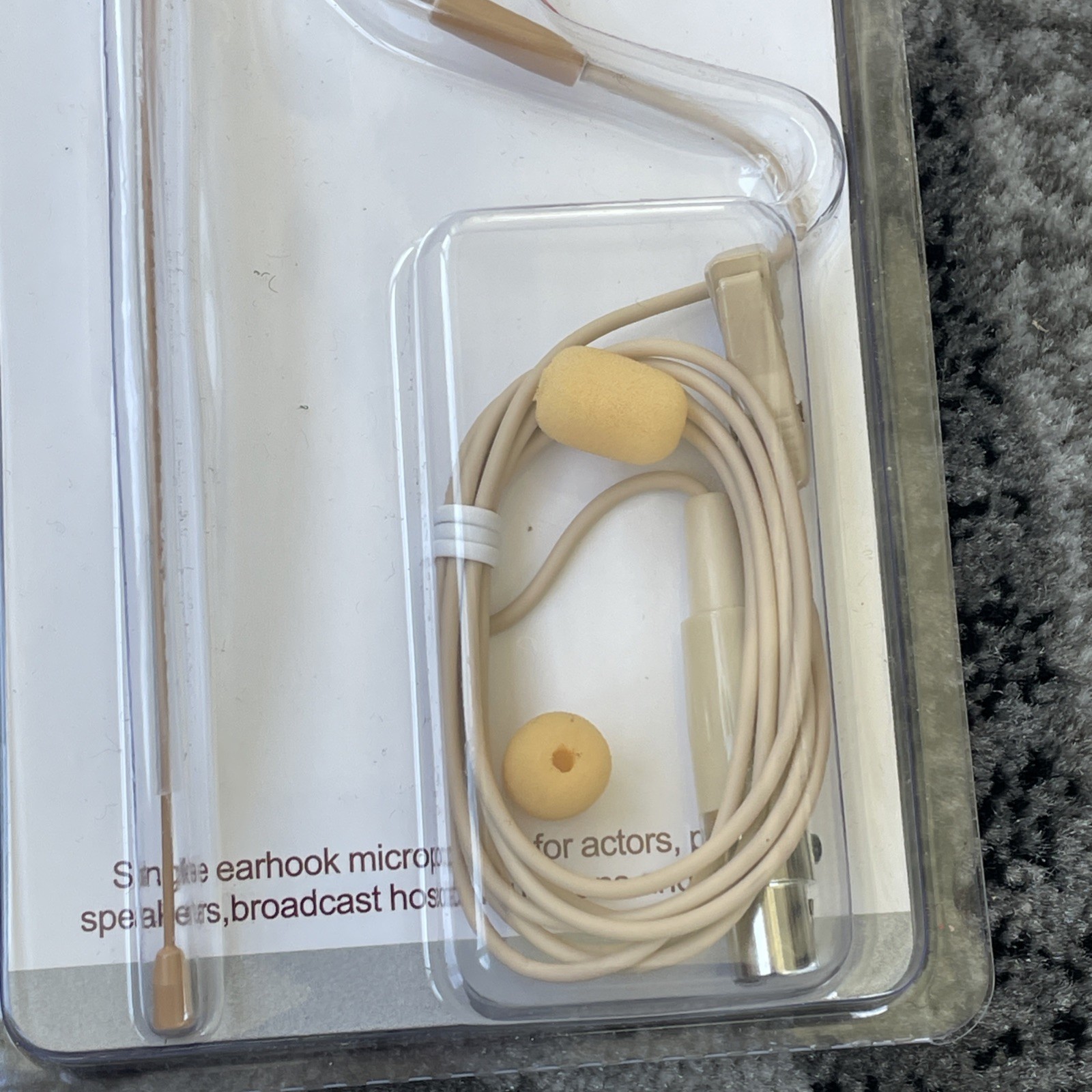 J K Light-Weight Headset Headworn Earhook Microphone MIC-J D4