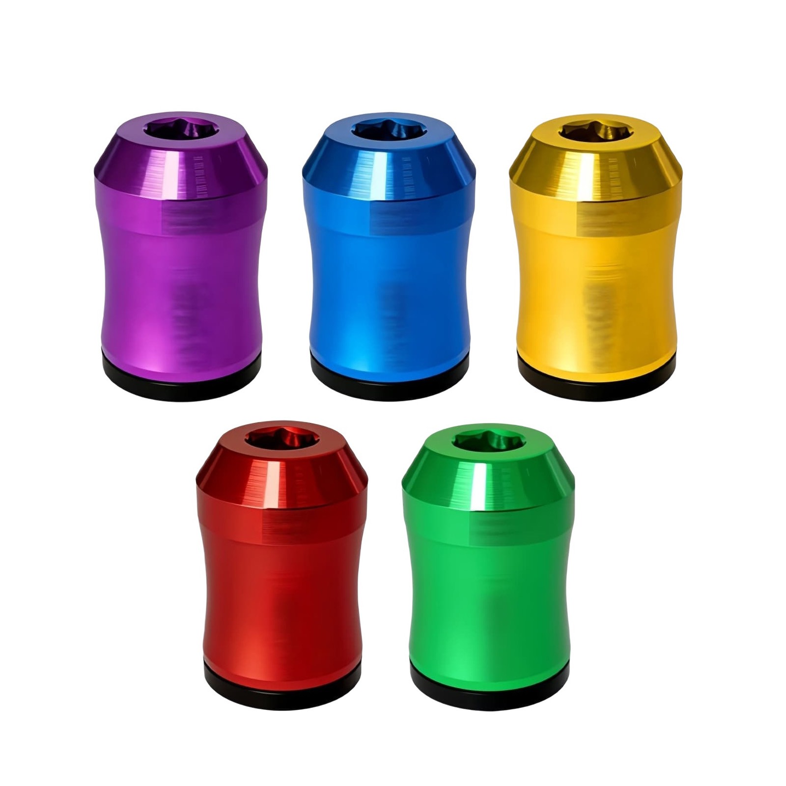 5pcs 1/4in Hex Magnetic Ring for Screwdriver Bit Anti Slip Power Tool Grip